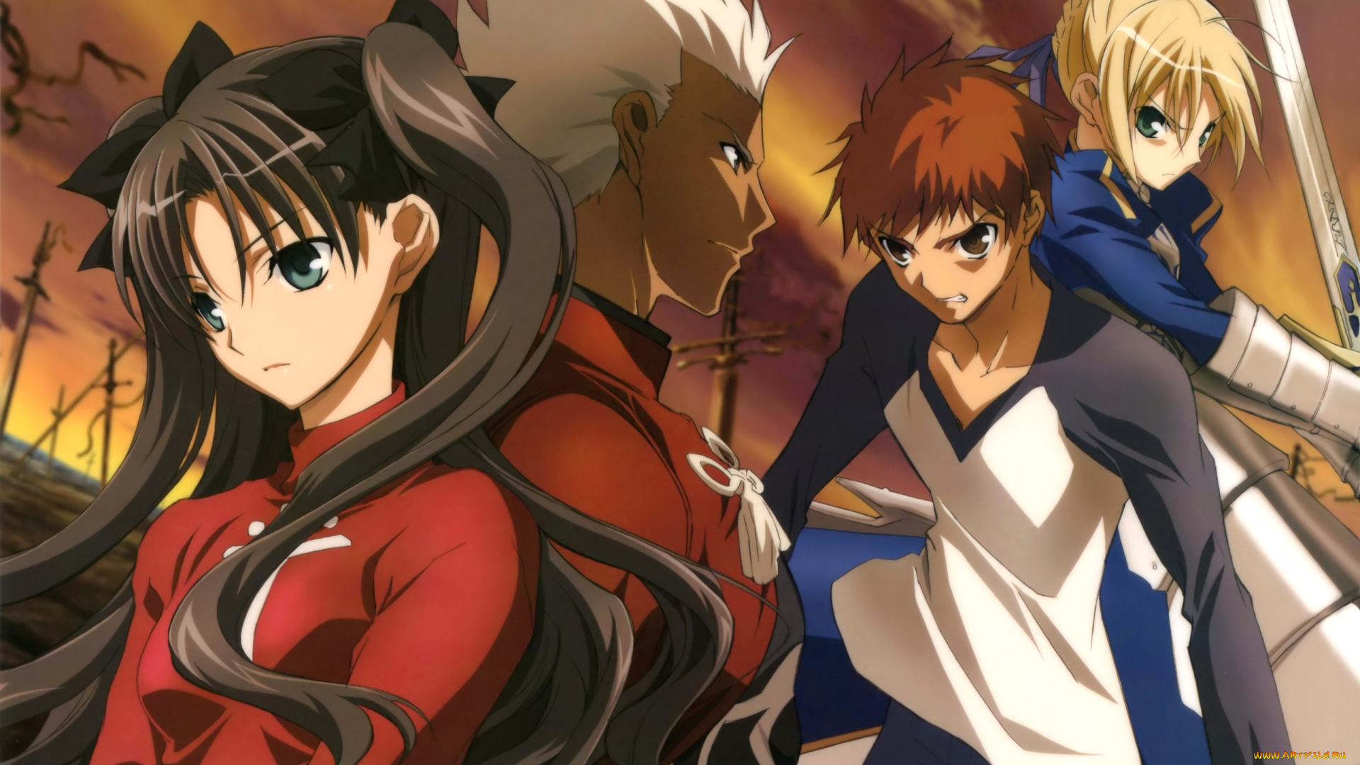 аниме, fate, stay, night