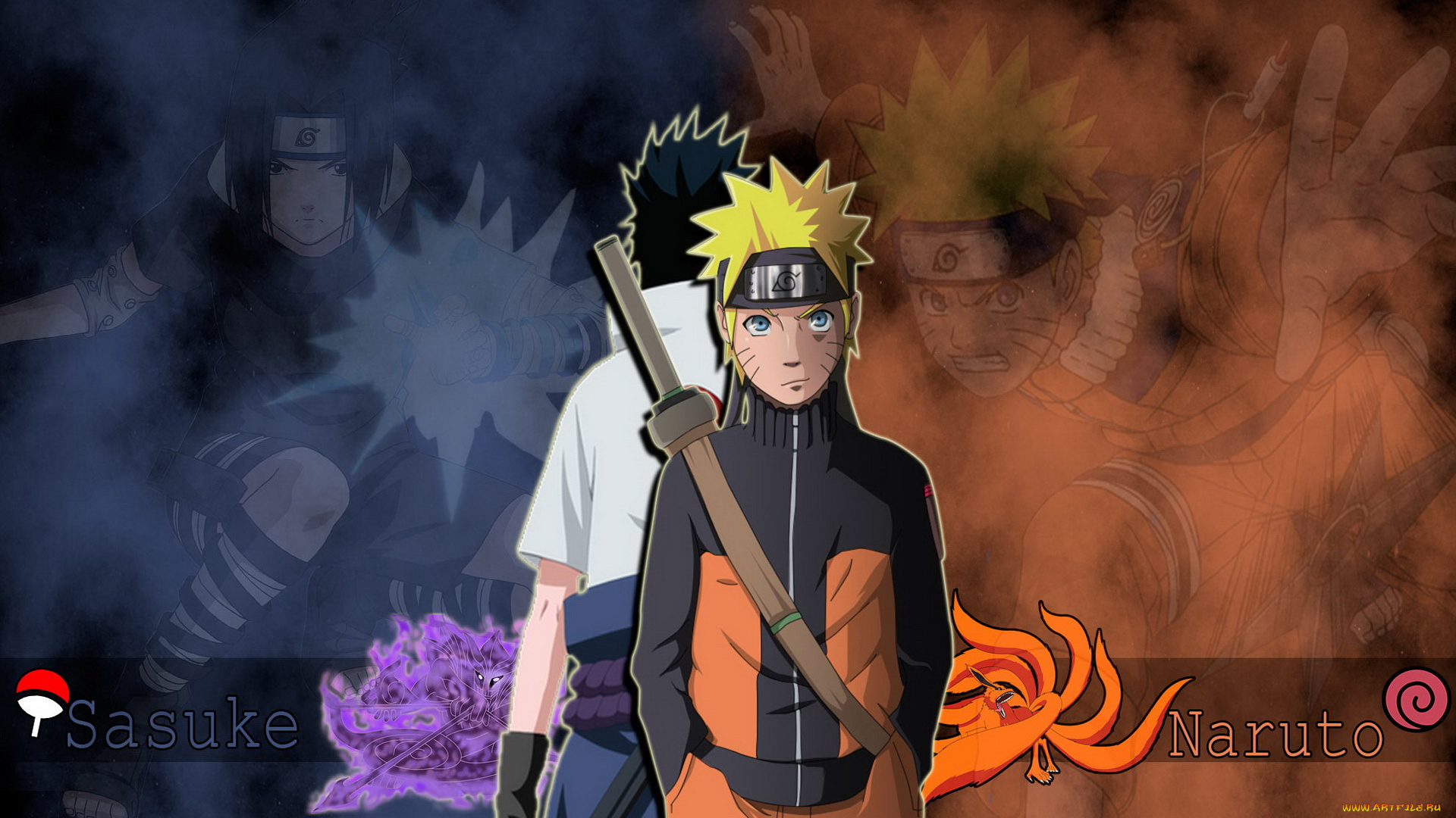 аниме, naruto, наруто, саске