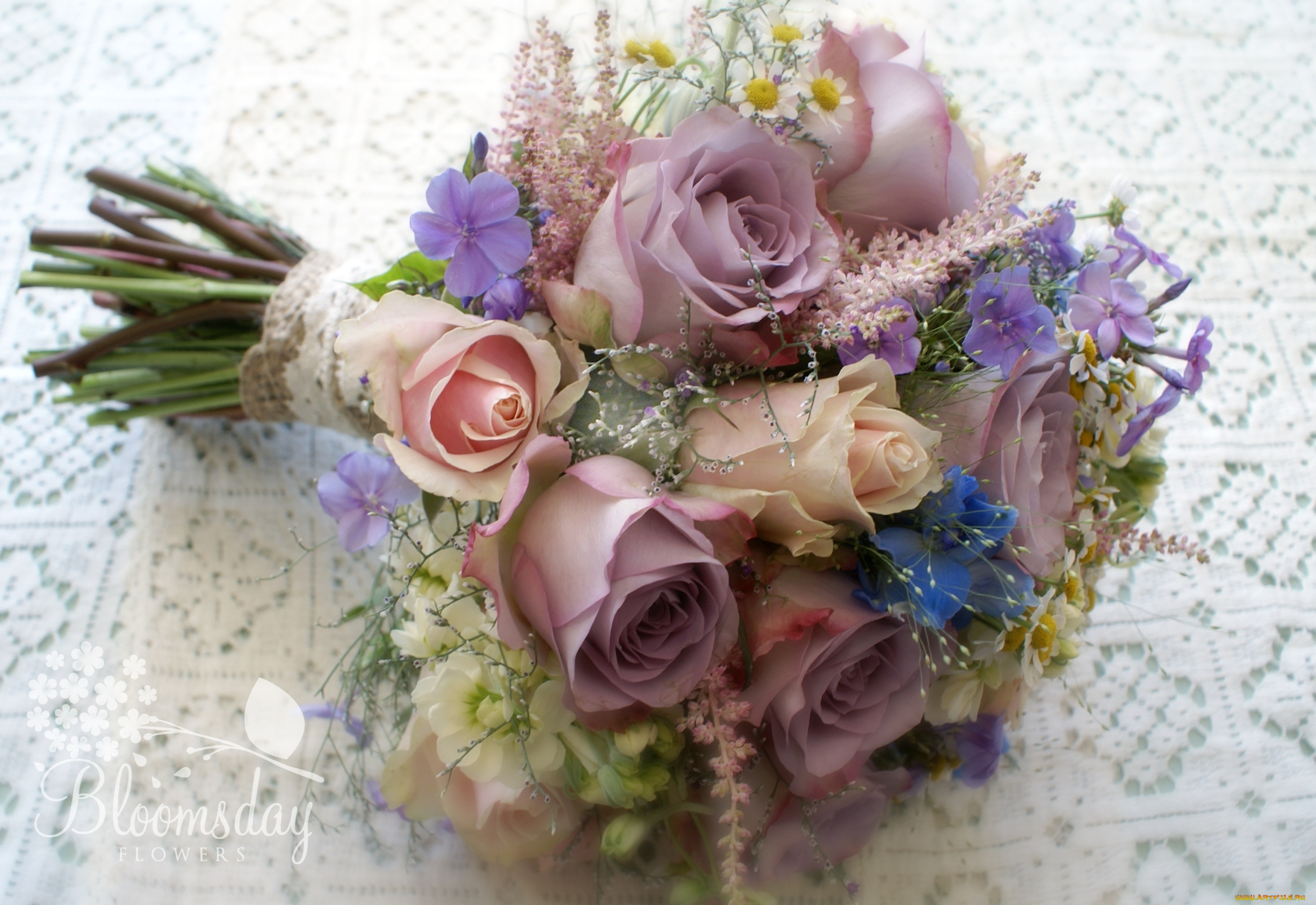 цветы, букеты, композиции, розы, дельфиниум, левкой, ромашки, флоксы