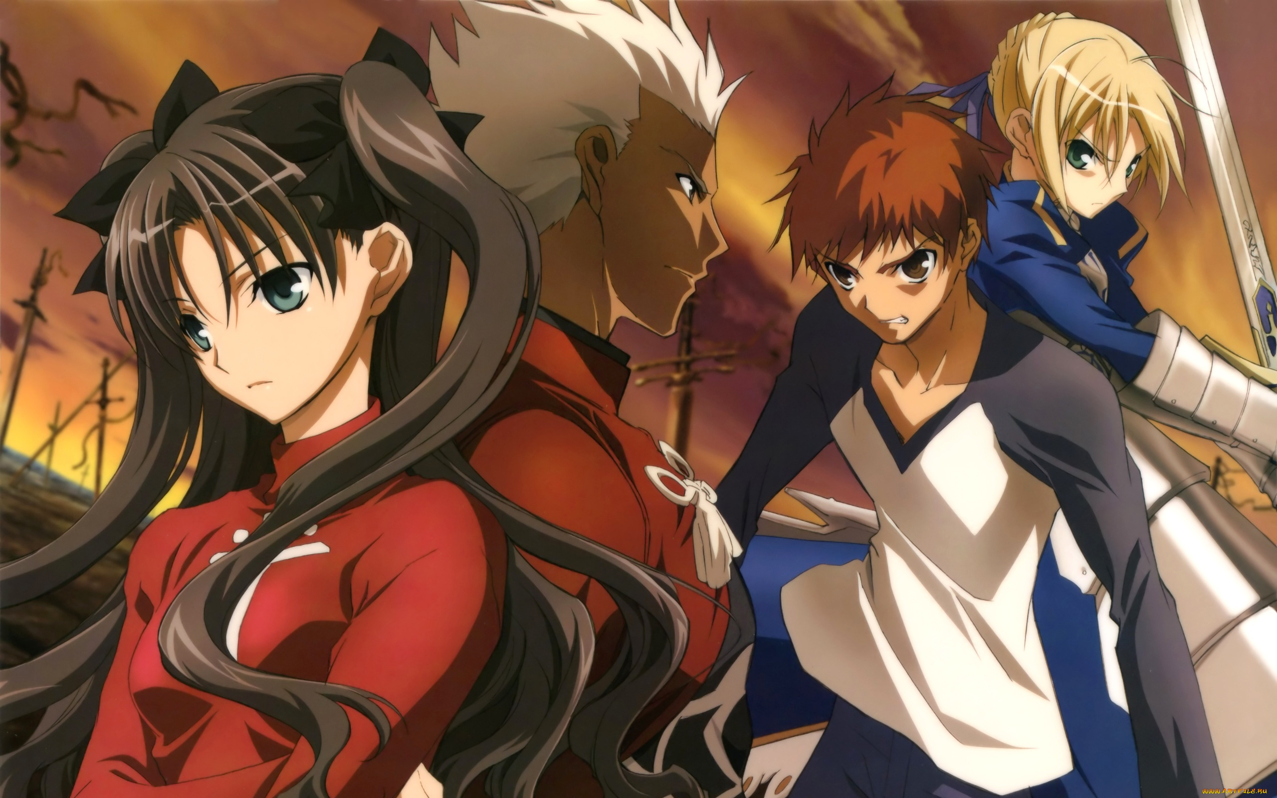 аниме, fate, stay, night
