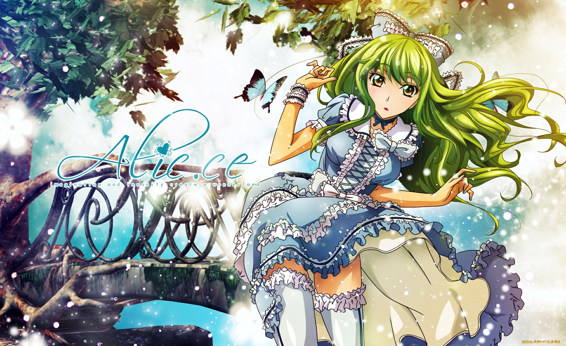 code, geass, lelouch, of, the, rebellion, аниме, платье, цветы, бабочка