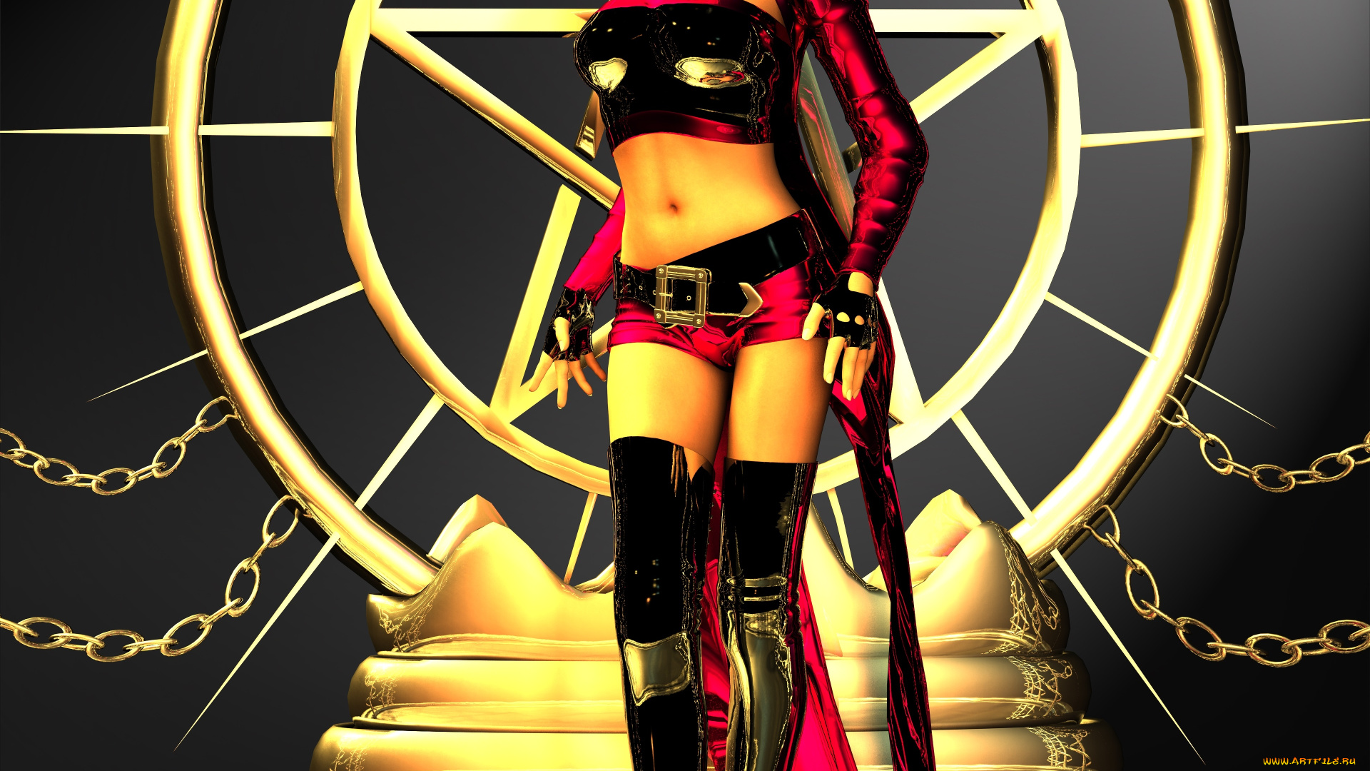 3д, графика, фантазия, , fantasy, девушка, взгляд