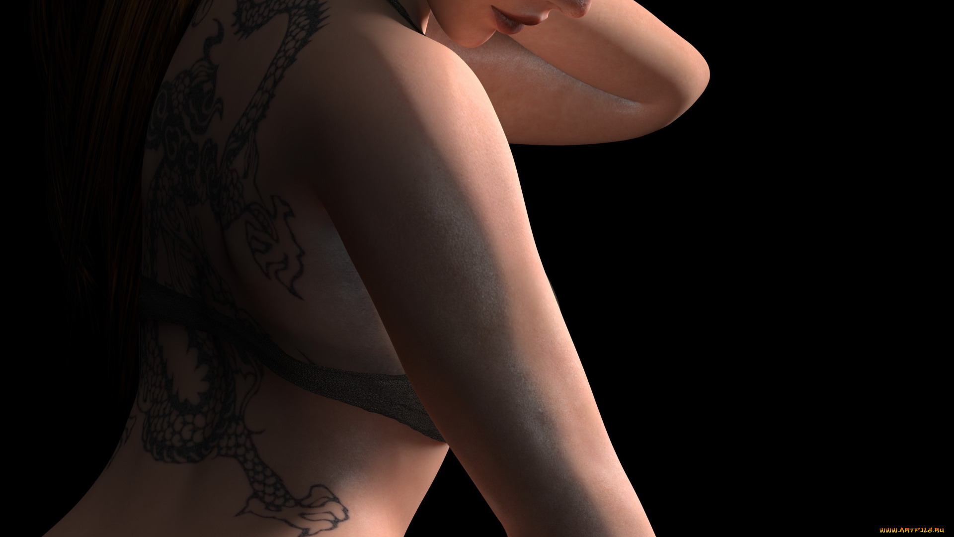 3д, графика, люди, , people, взгляд, девушка