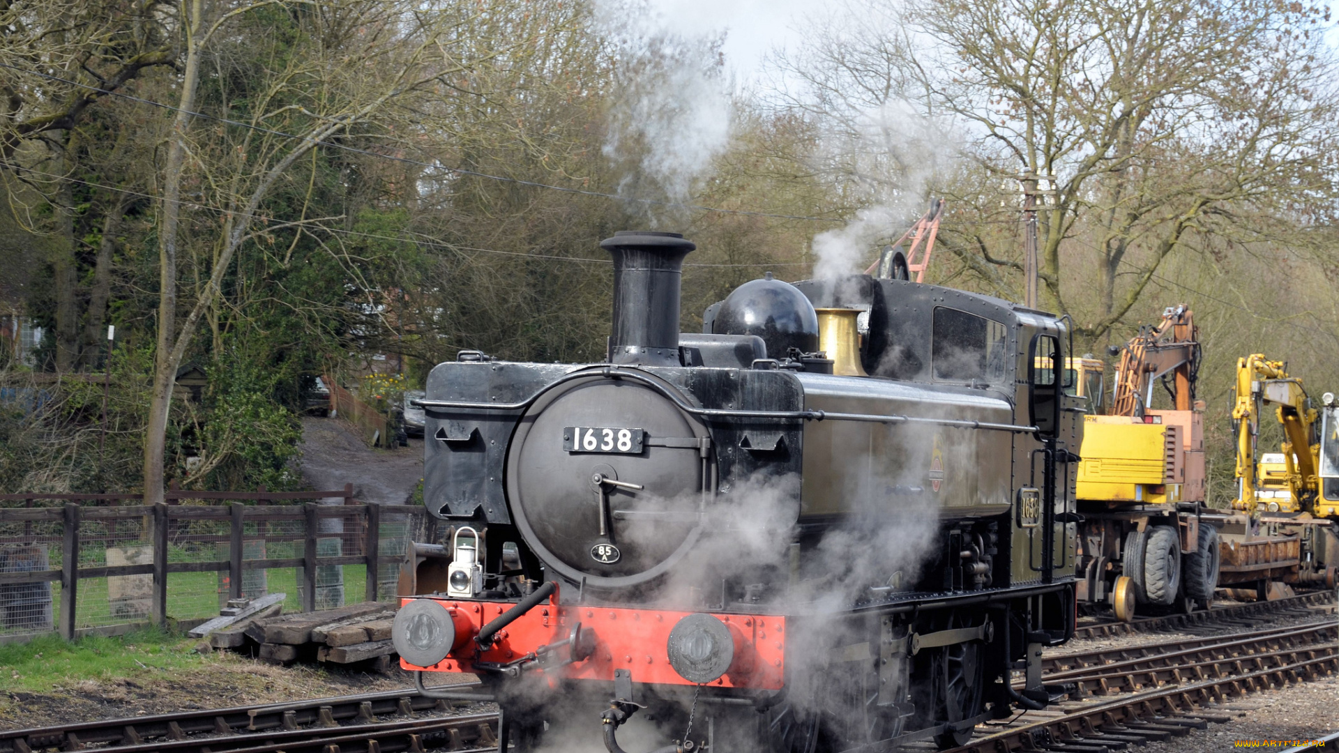 техника, паровозы, паровоз, рельсы, железная, дорога