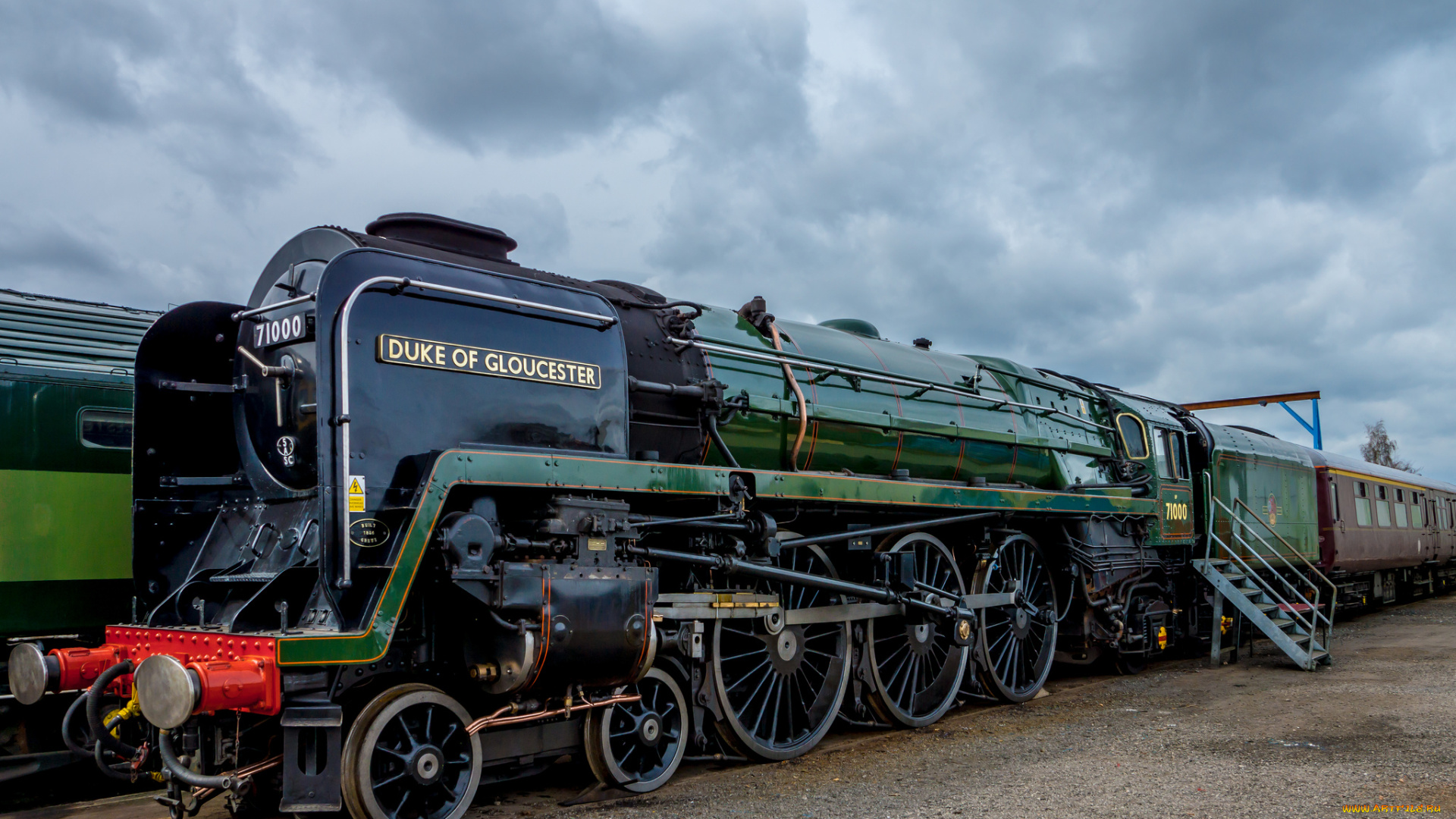 техника, паровозы, вагоны, железная, дорога, паровоз, рельсы