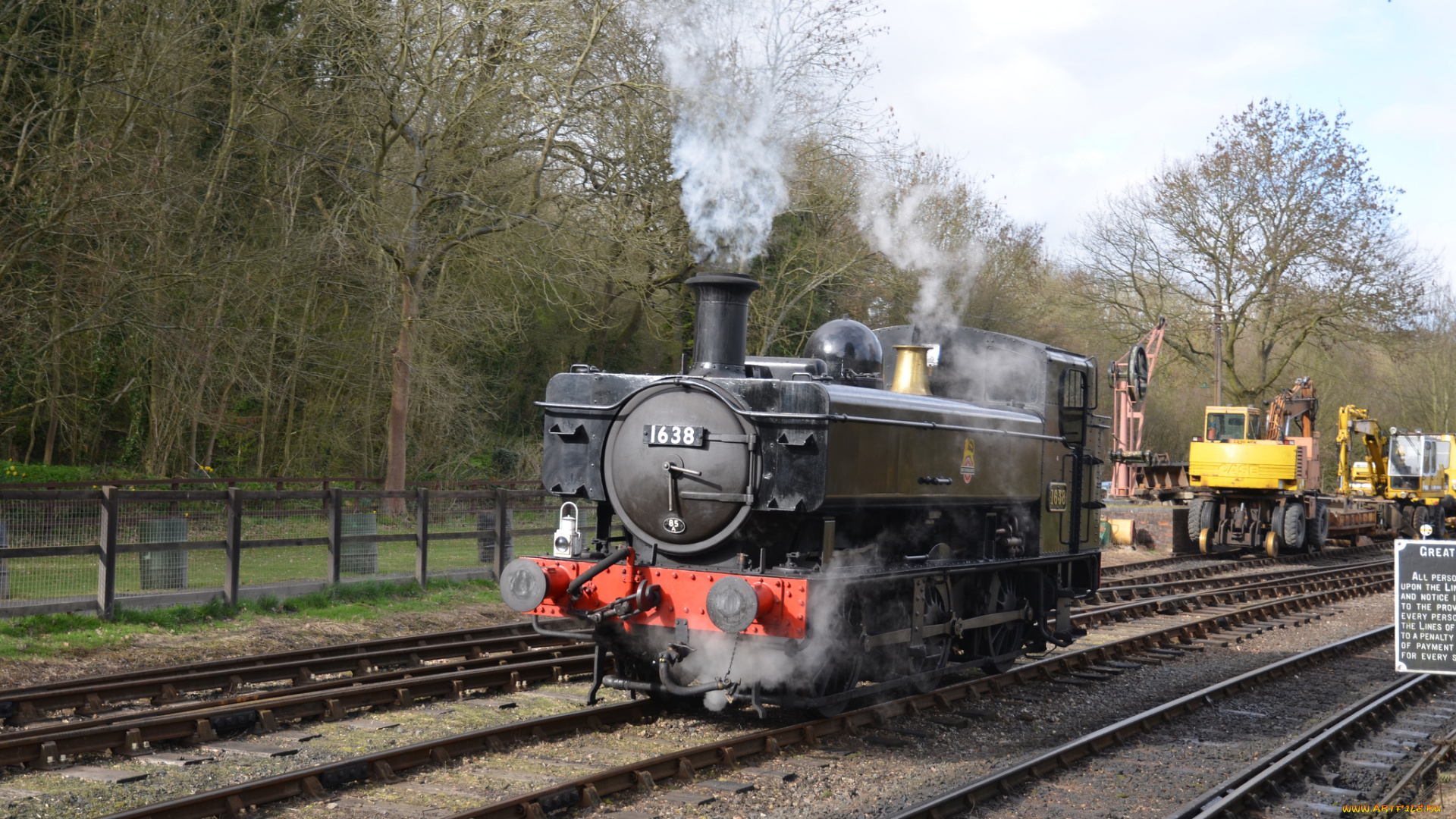 техника, паровозы, железная, паровоз, рельсы, дорога