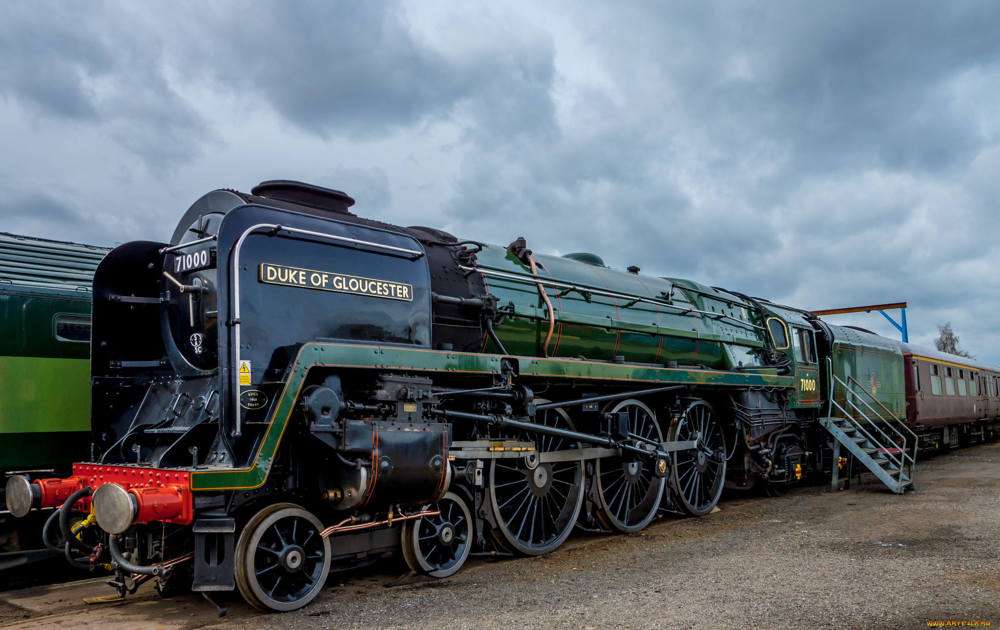 техника, паровозы, вагоны, железная, дорога, паровоз, рельсы