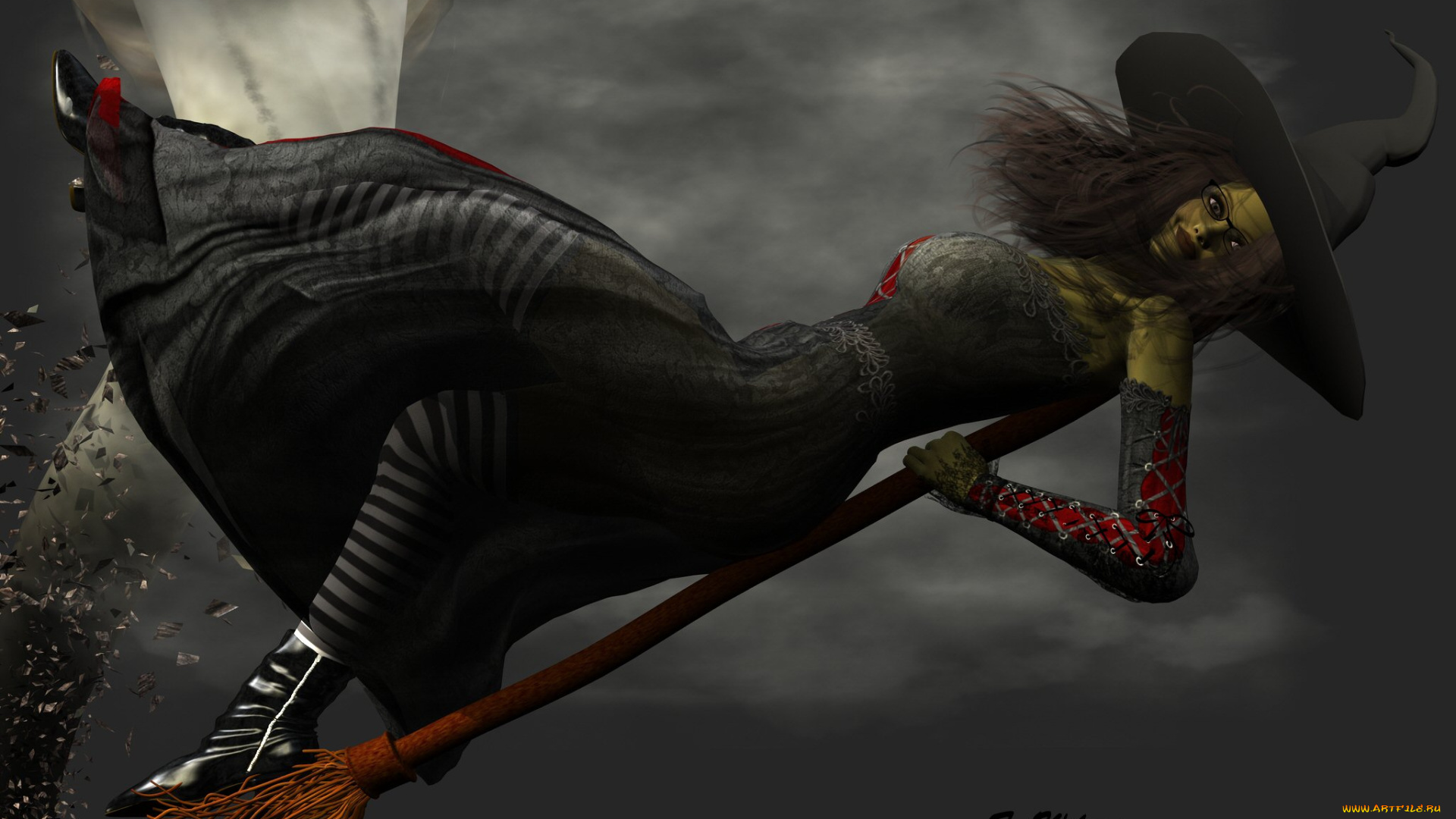 3д, графика, праздники, , holidays, фон, взгляд, девушка