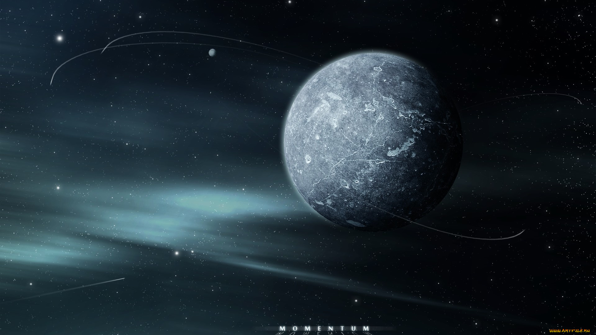 космос, арт, звезды, планета