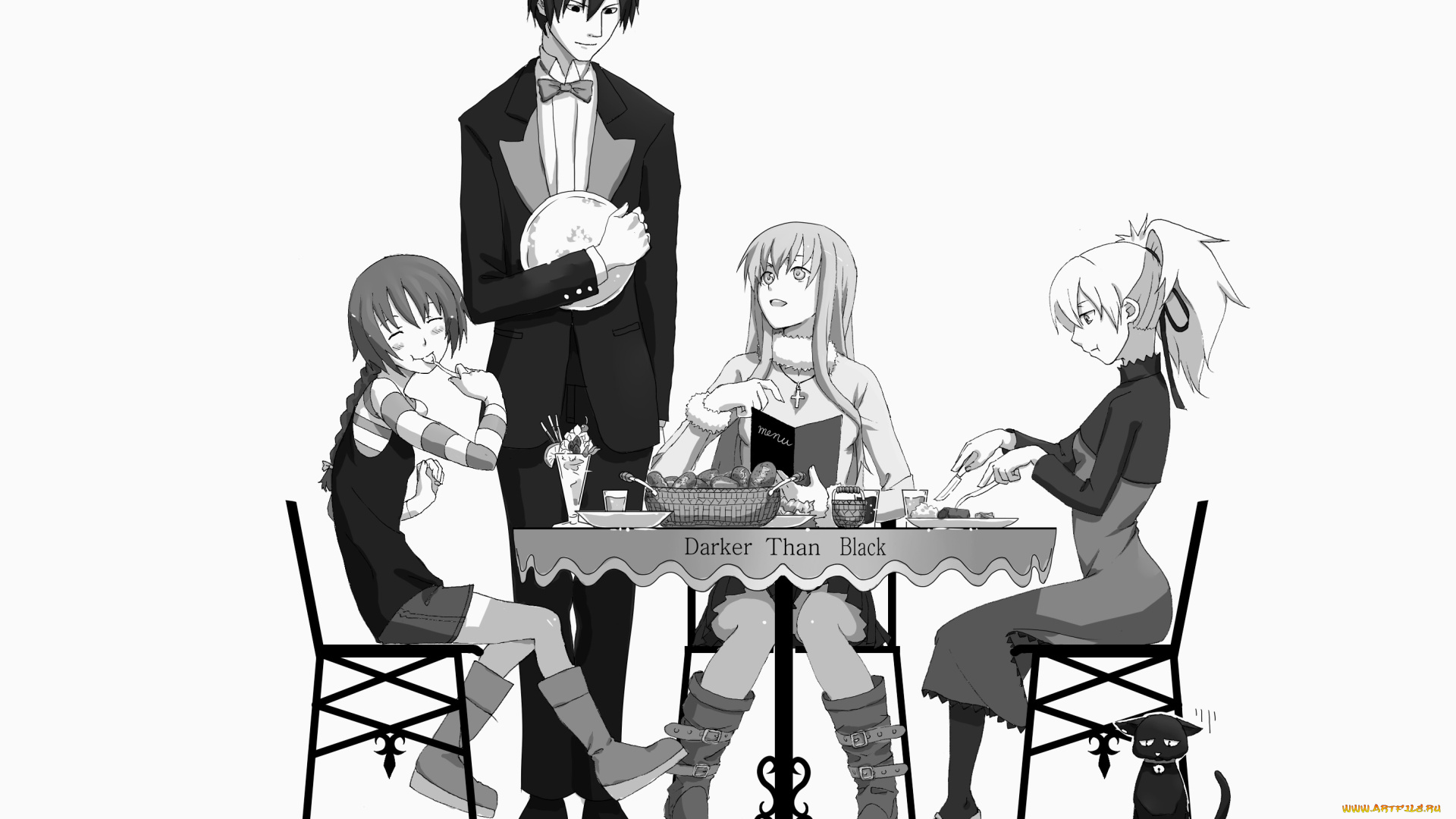 аниме, darker, than, black, темнее, чёрного