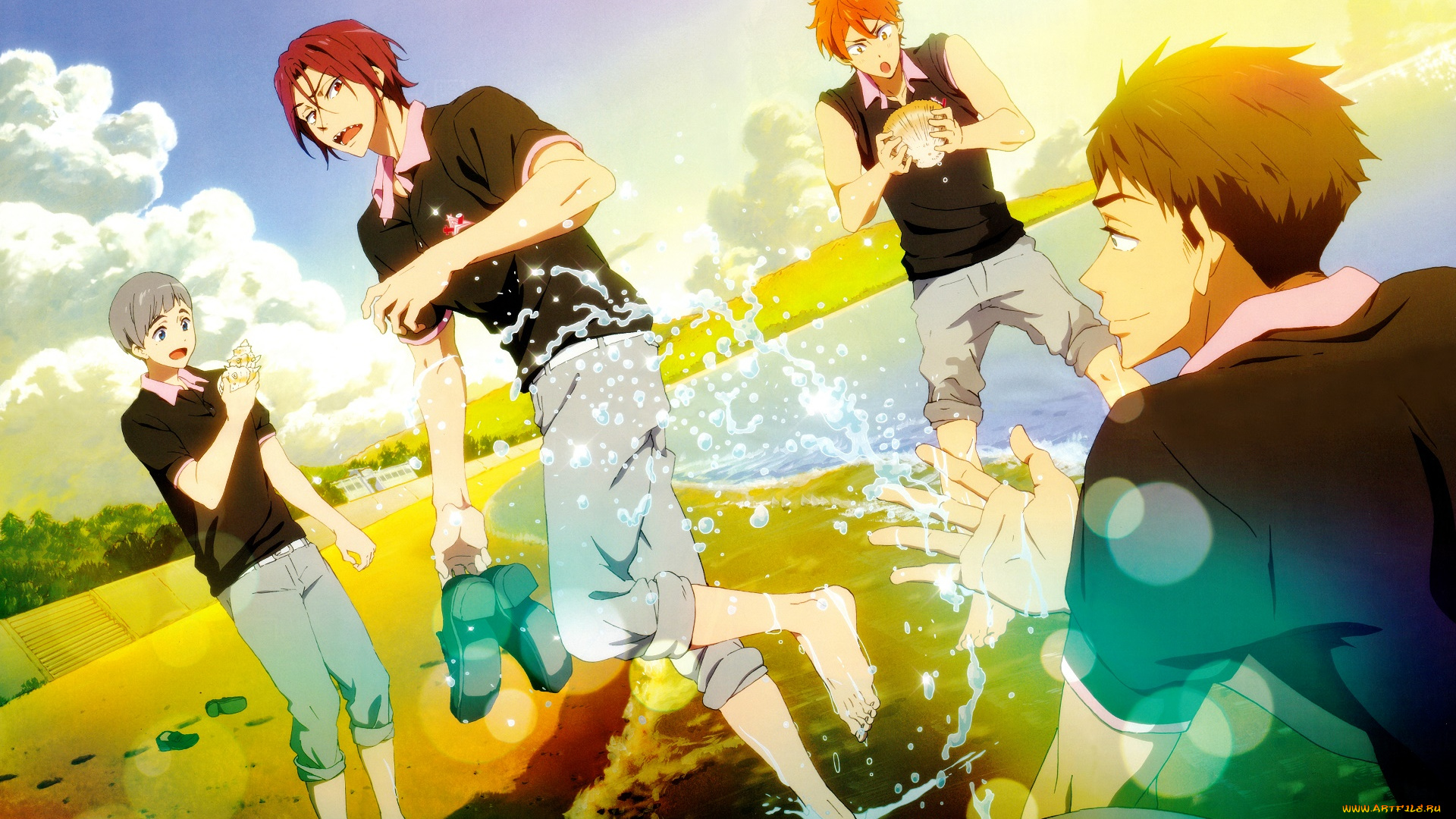 аниме, free, персонажи