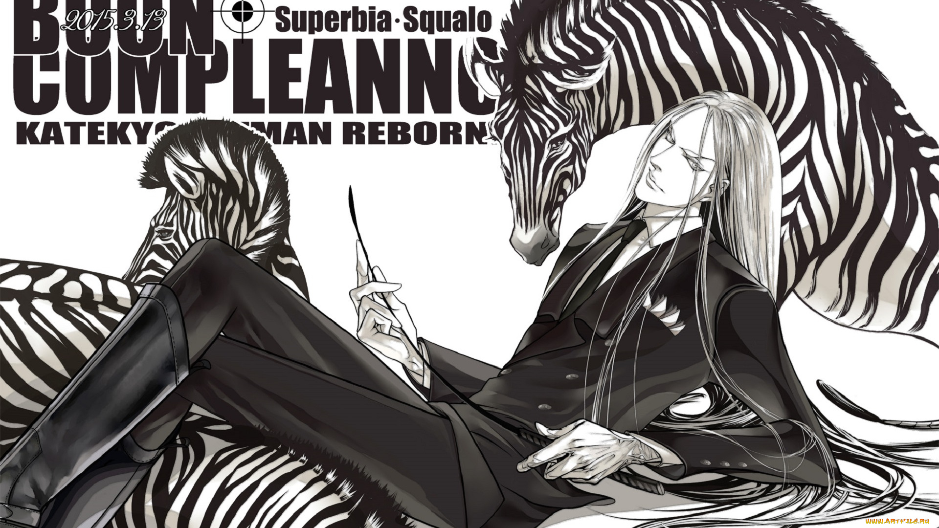 аниме, katekyo, hitman, reborn, скуало