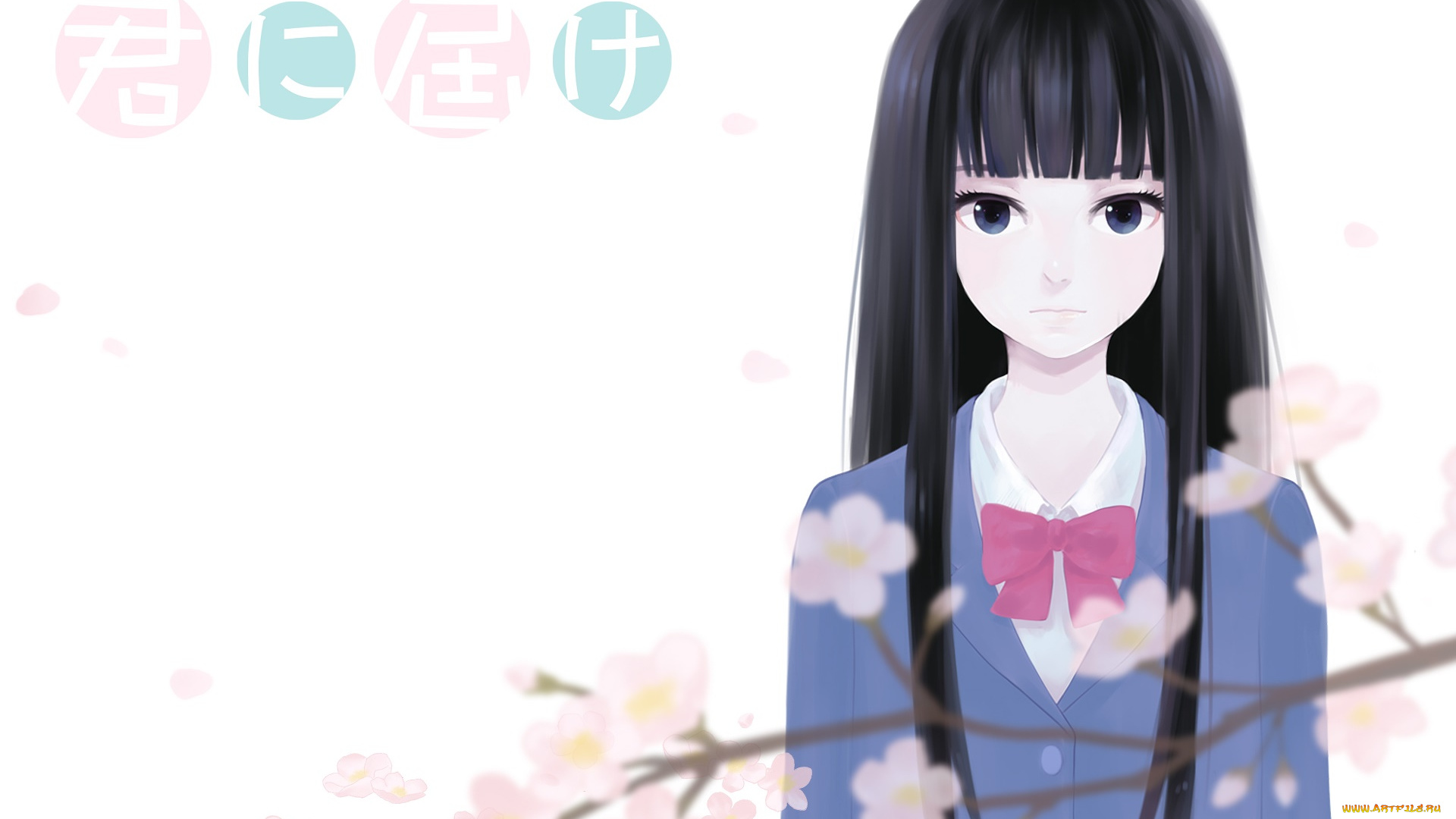 аниме, kimi, ni, todoke, фон, взгляд, девушка