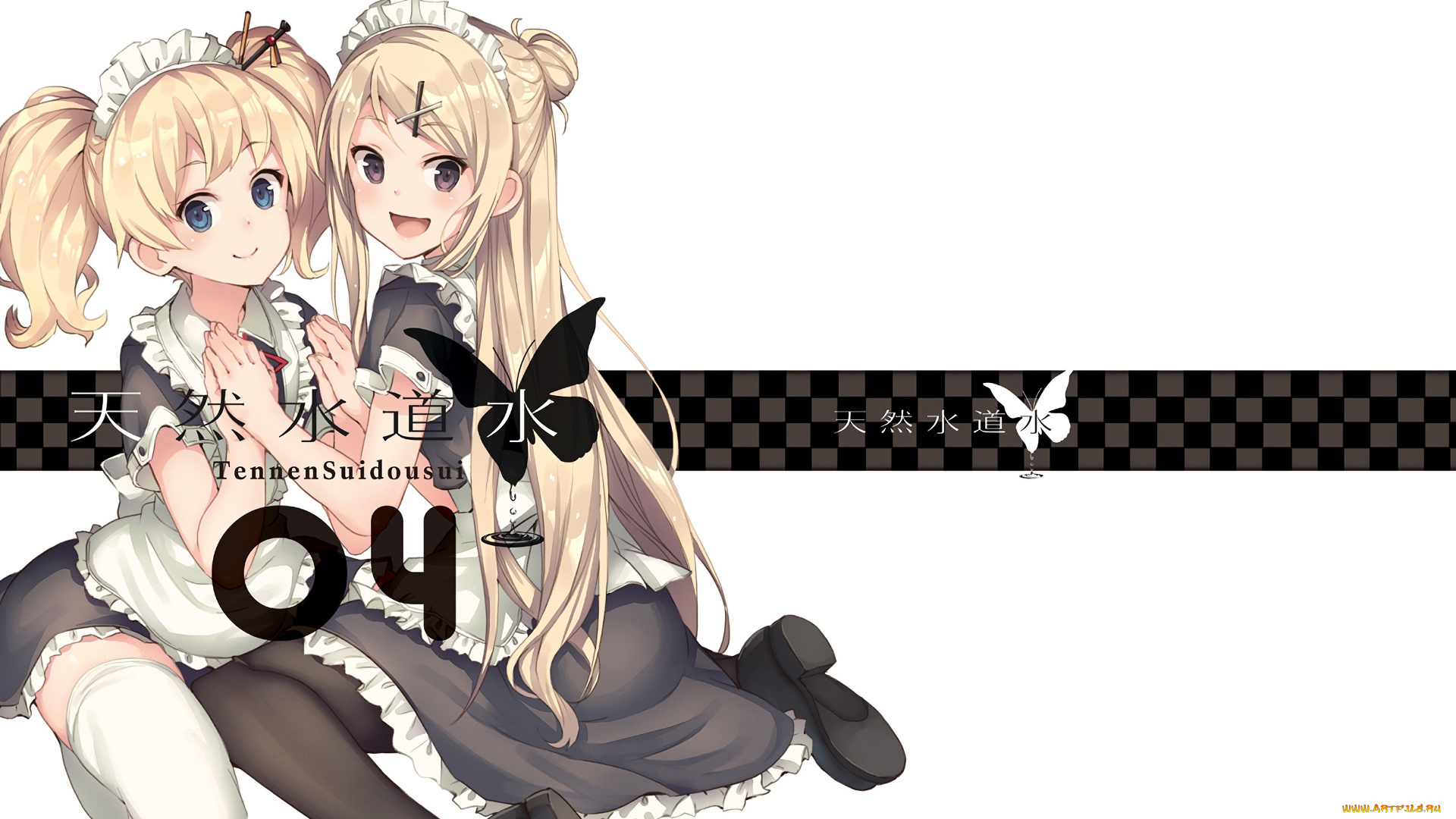 аниме, kin-iro, mosaic, фон, взгляд, девушки