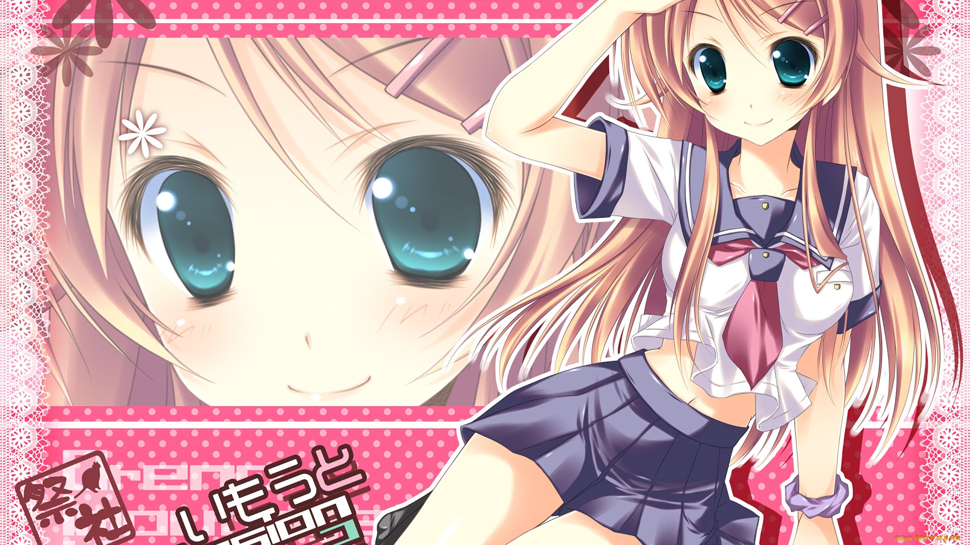 аниме, oreimo, фон, взгляд, девушка