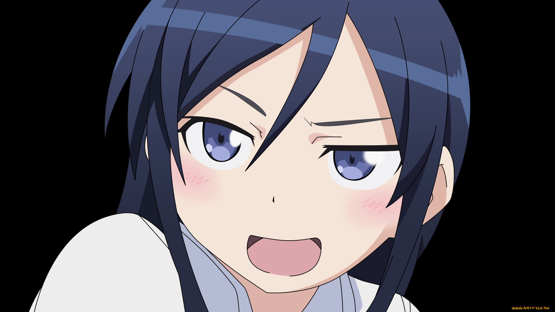 аниме, oreimo, фон, взгляд, девушка