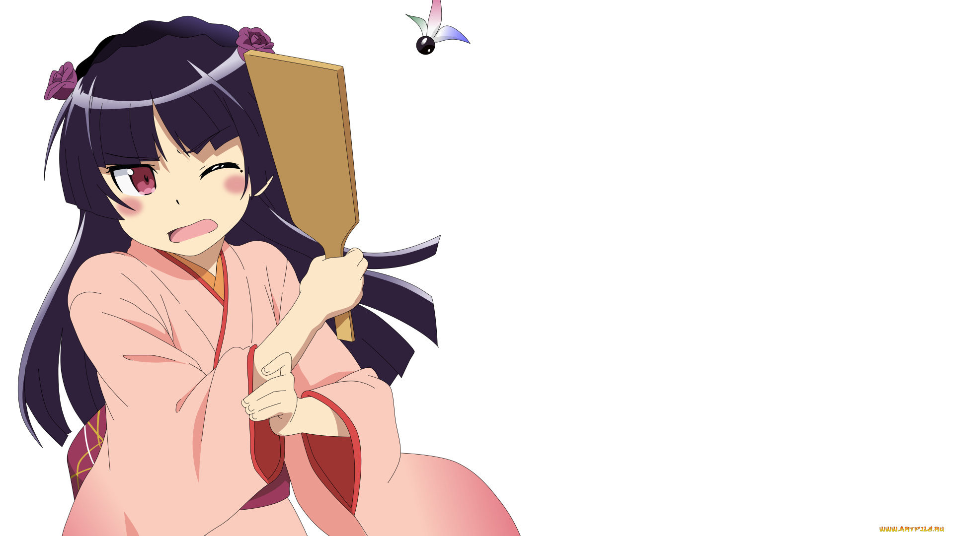 аниме, oreimo, фон, взгляд, девушка