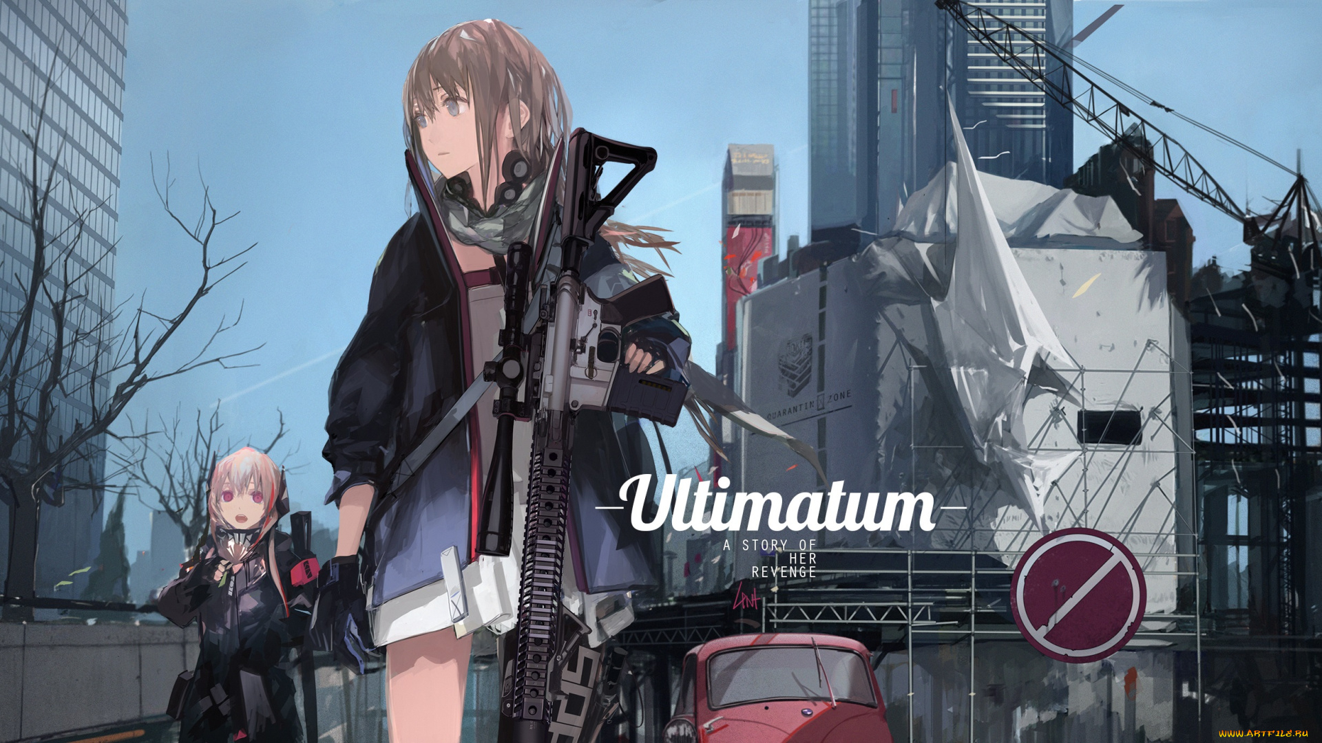 аниме, оружие, , техника, , технологии, девушки