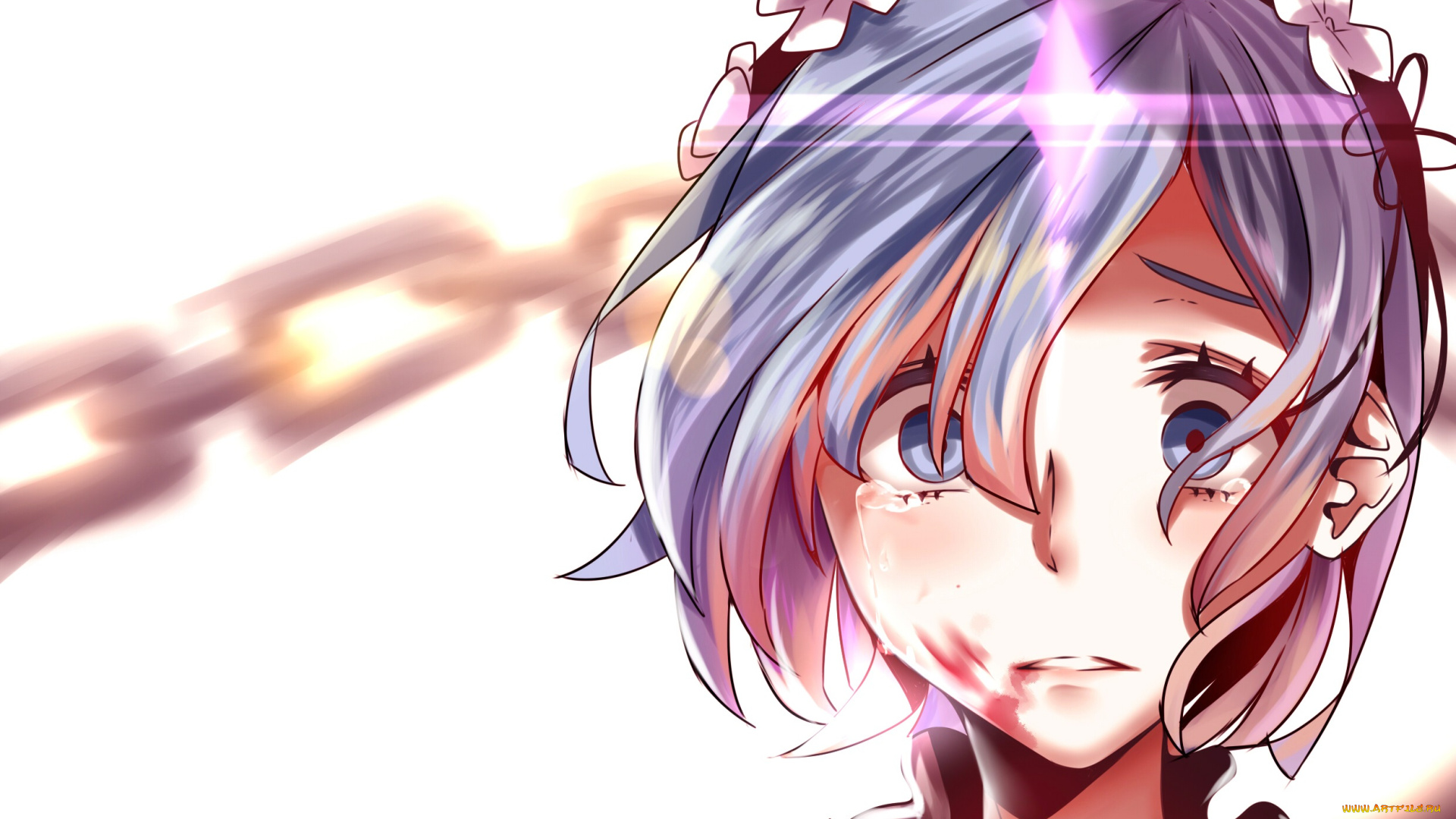 аниме, re, , zero, kara, hajimeru, isekai, seikatsu, рем