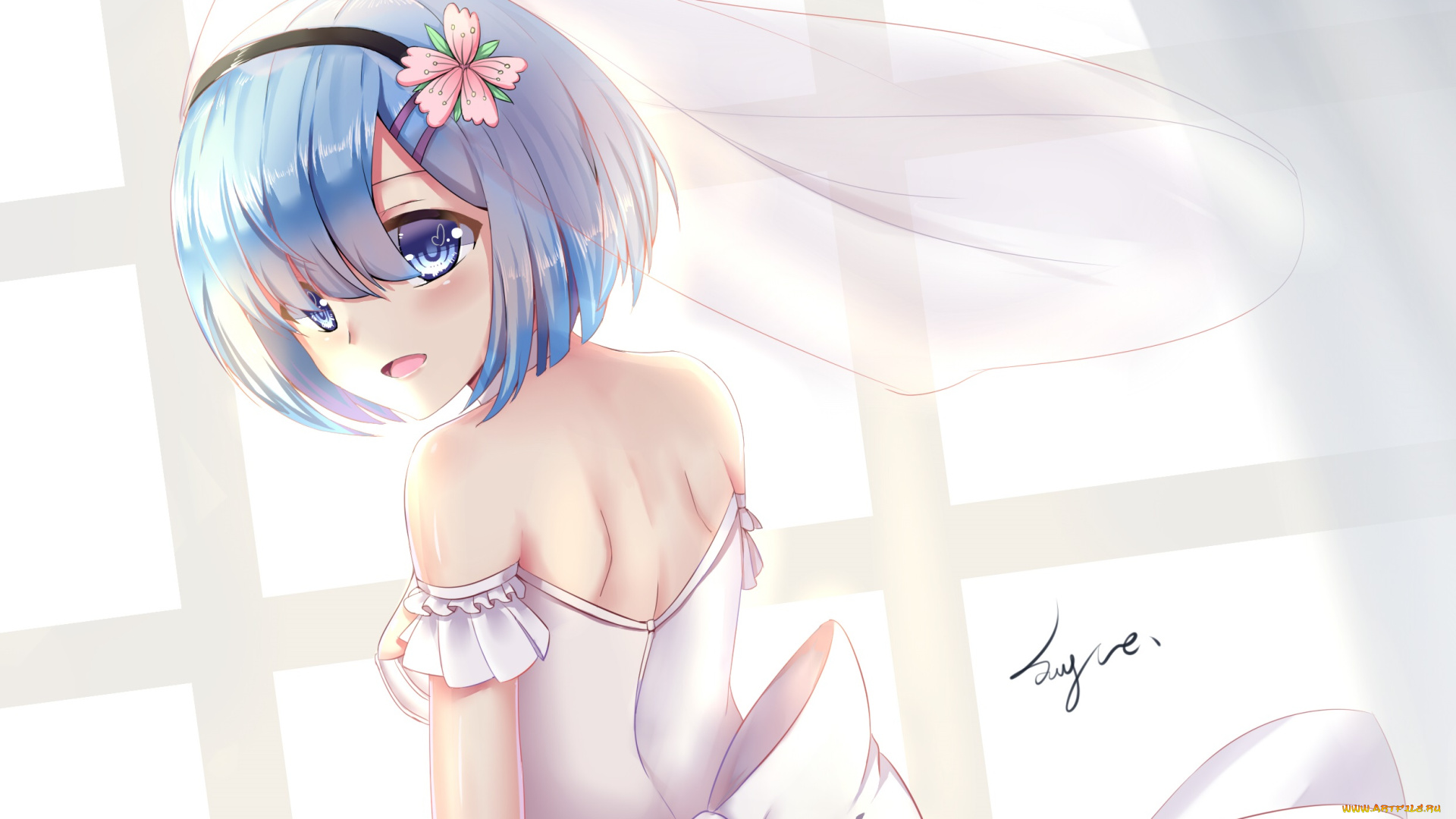 аниме, re, , zero, kara, hajimeru, isekai, seikatsu, рем