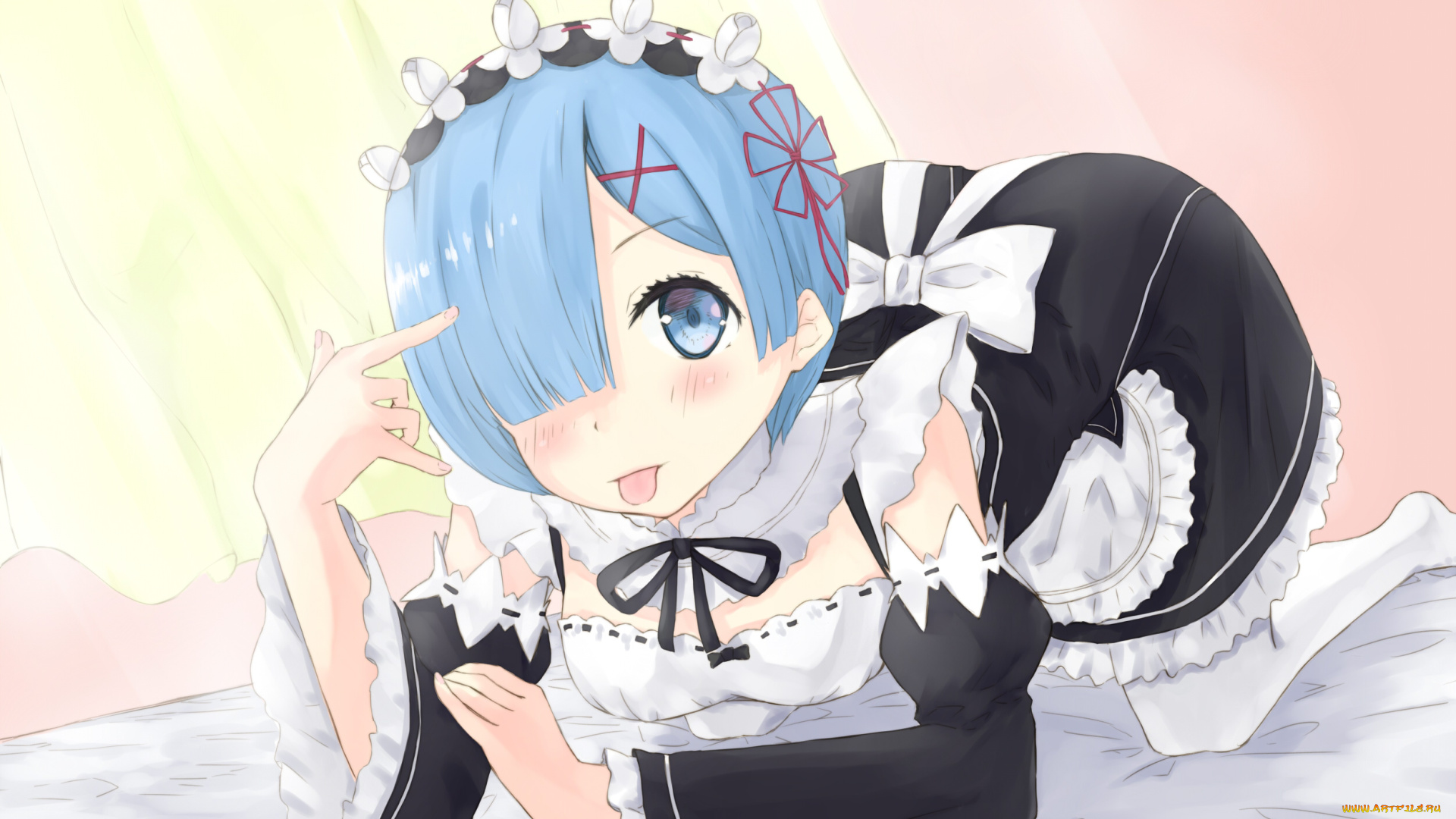 аниме, re, , zero, kara, hajimeru, isekai, seikatsu, рем