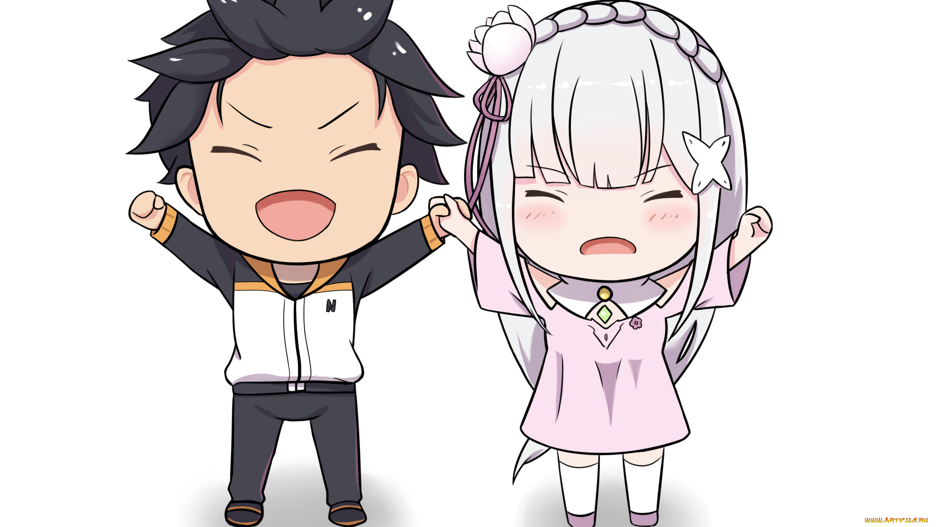 аниме, re, , zero, kara, hajimeru, isekai, seikatsu, эмилия, субару
