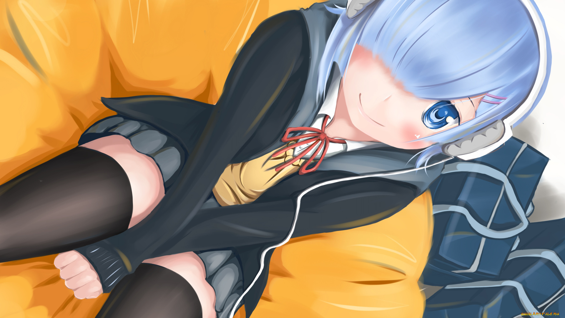 аниме, re, , zero, kara, hajimeru, isekai, seikatsu, рем