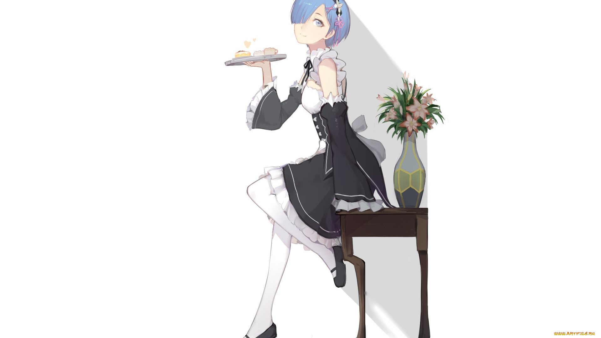 аниме, re, , zero, kara, hajimeru, isekai, seikatsu, рем