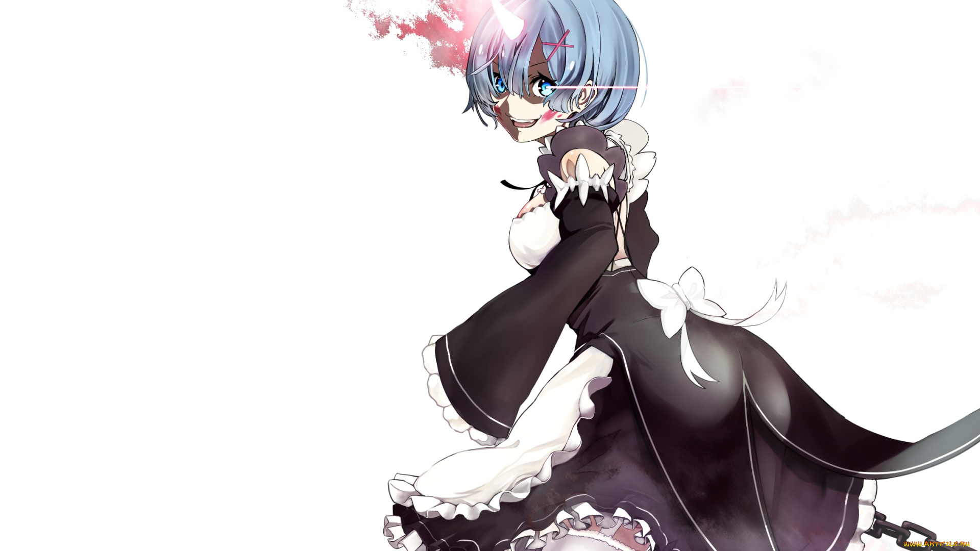 аниме, re, , zero, kara, hajimeru, isekai, seikatsu, рем