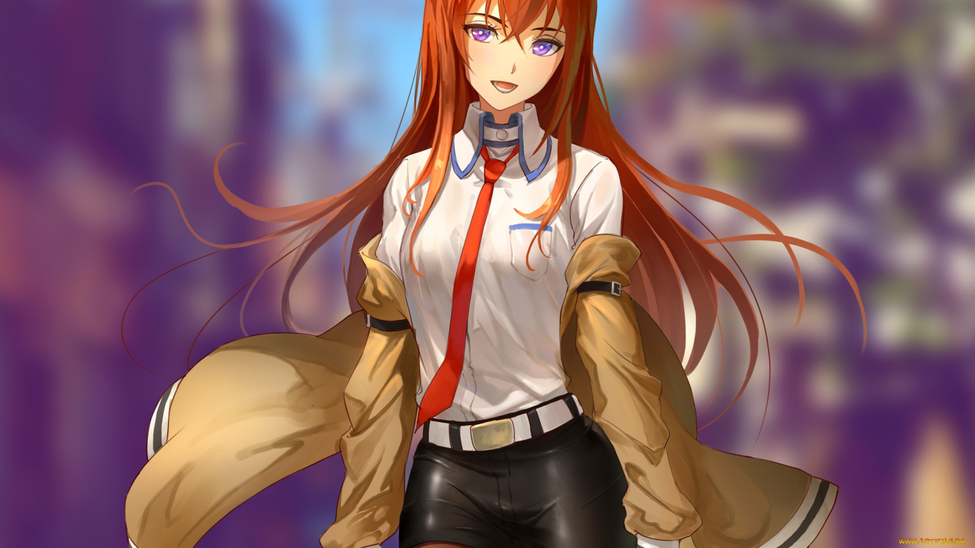 аниме, steins, gate, девушка