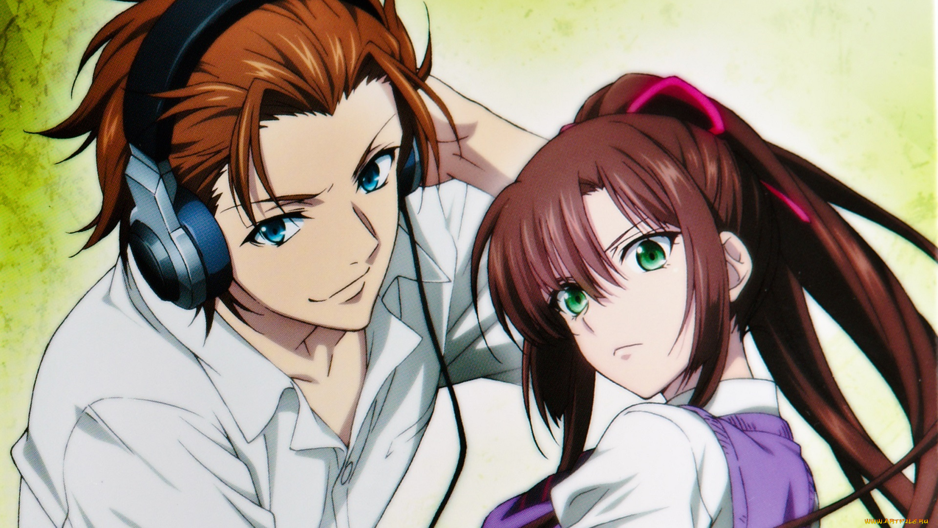 аниме, strike, the, blood, парень, девушка