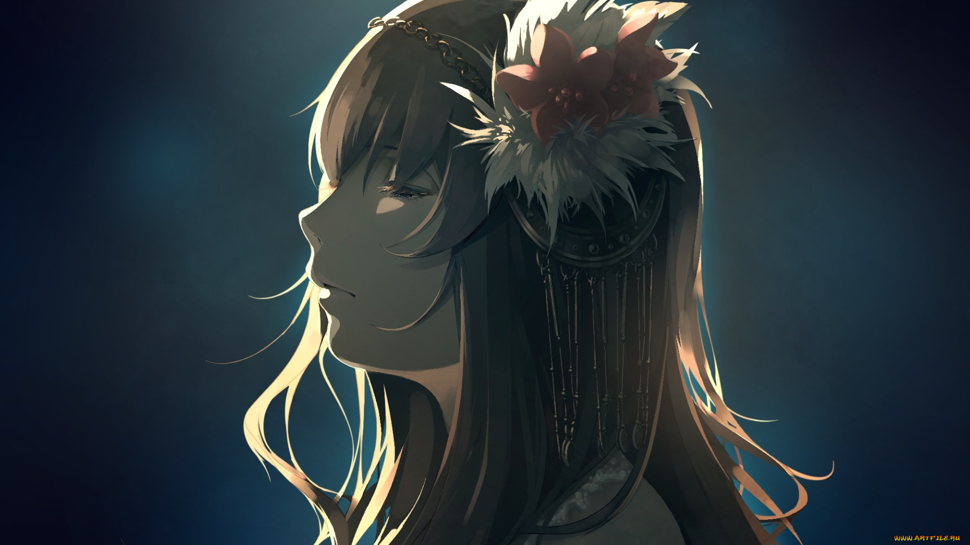 аниме, unknown, , другое, профиль, девушка