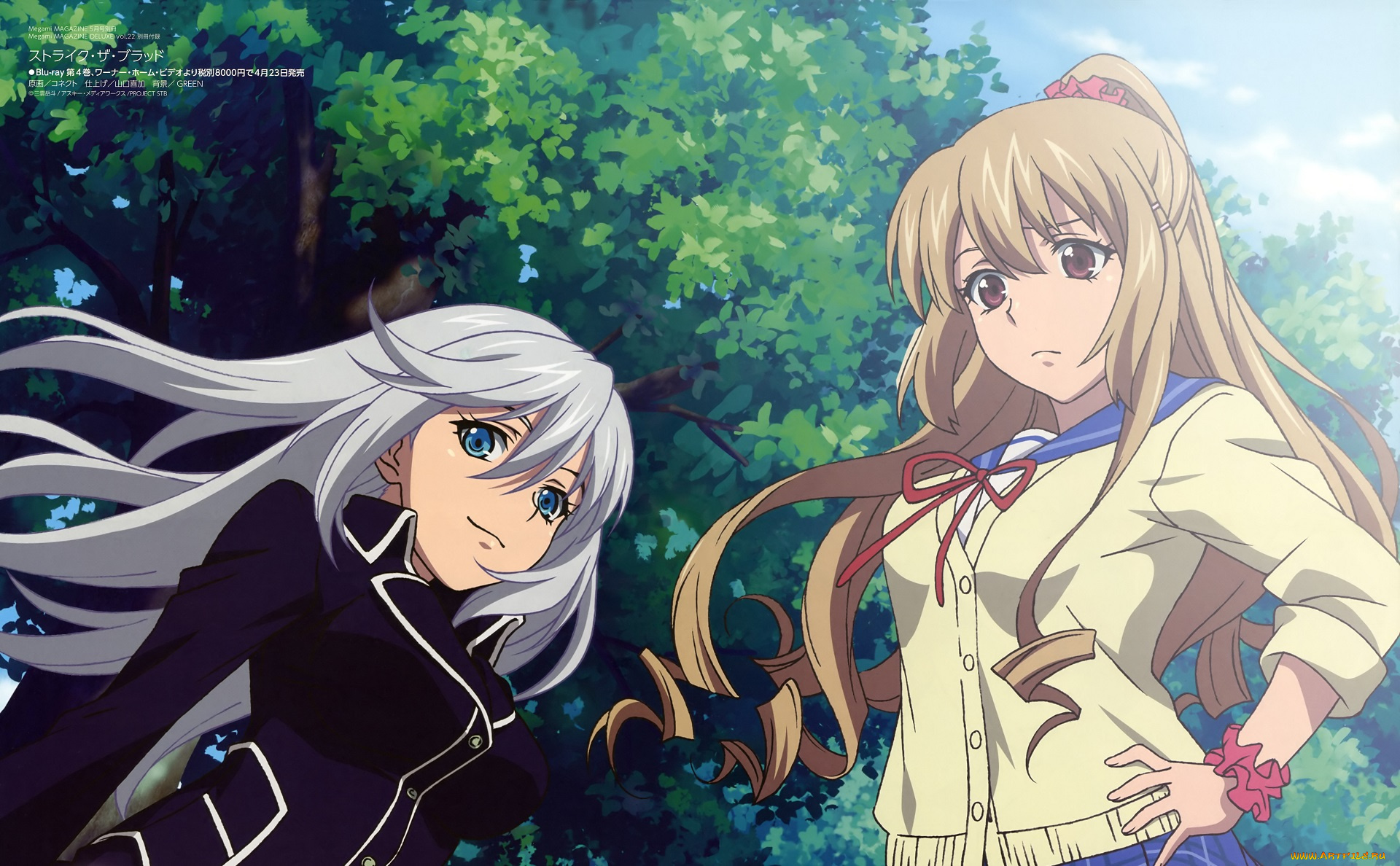 аниме, strike, the, blood, девушки