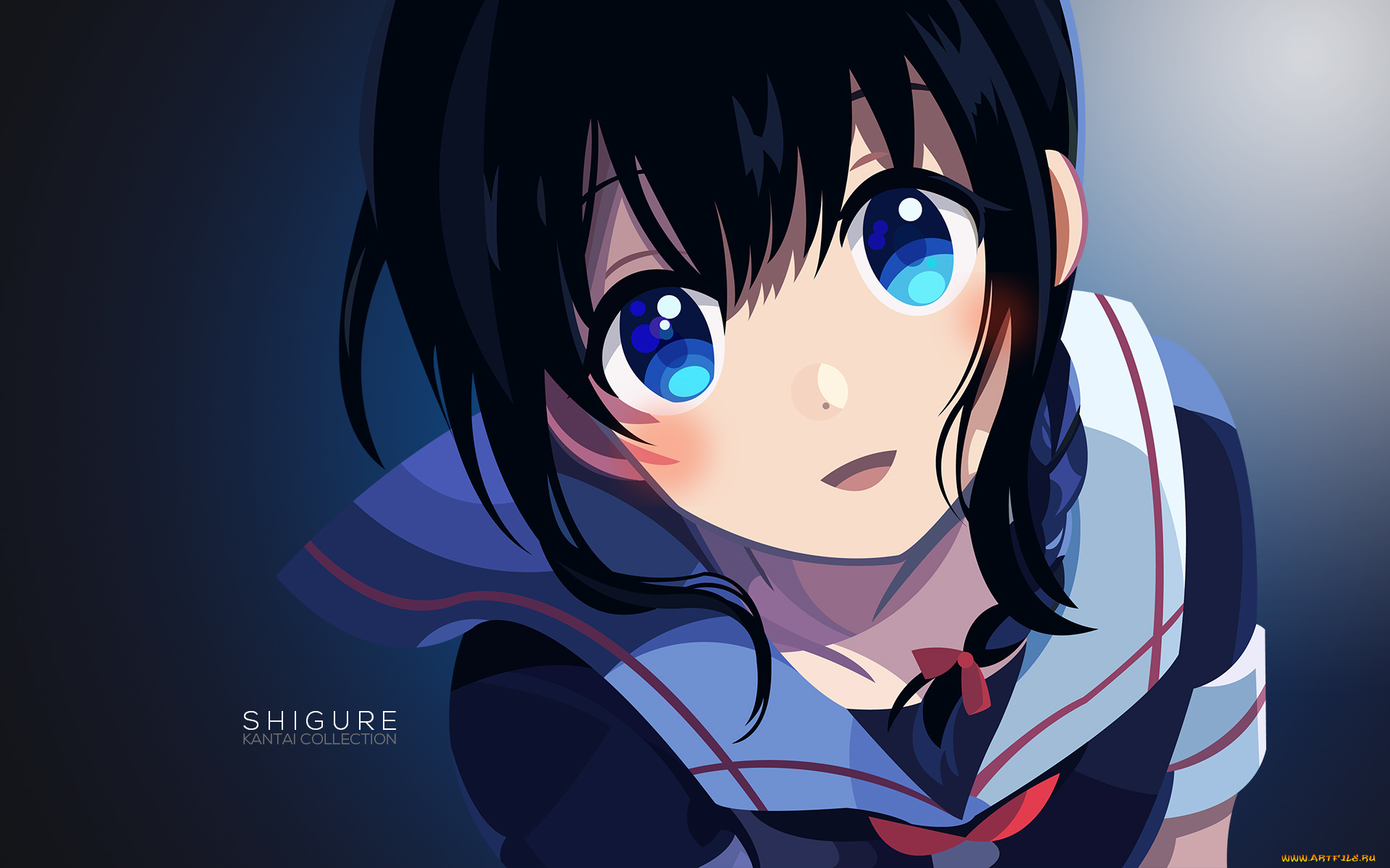 аниме, kantai, collection, взгляд, фон, девушка