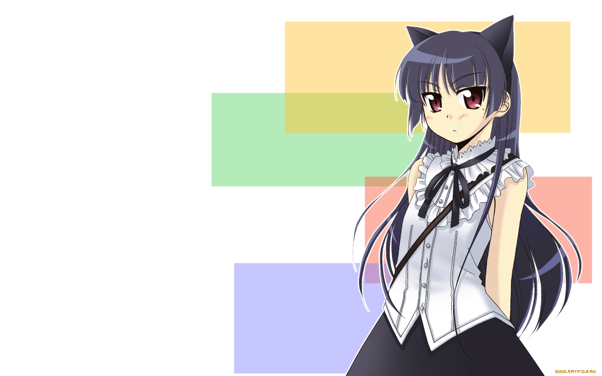 аниме, oreimo, фон, взгляд, девушка