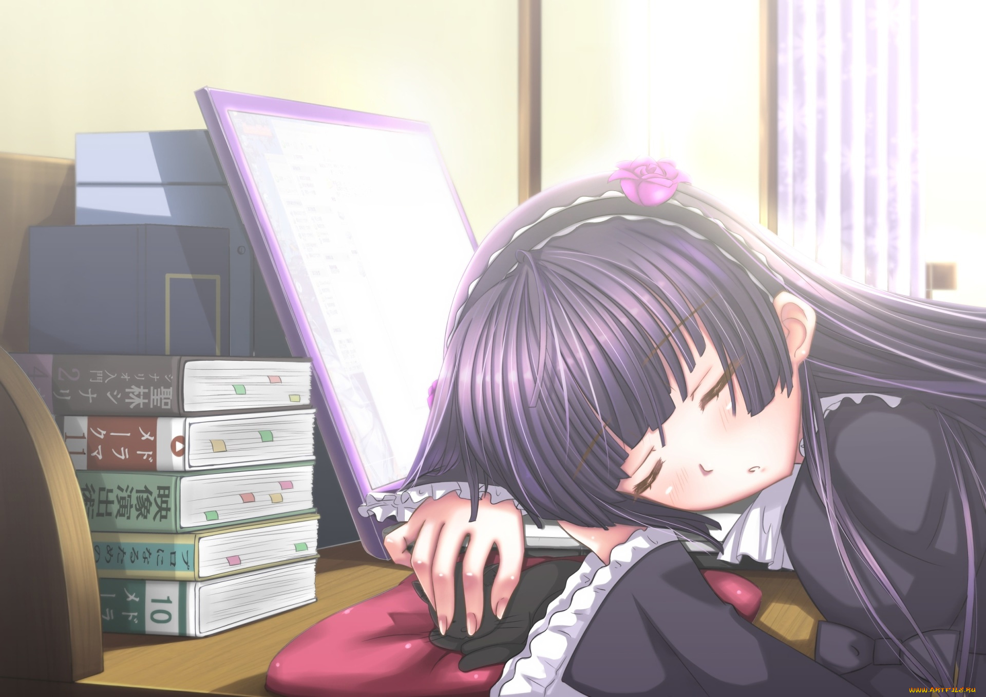 аниме, oreimo, взгляд, фон, девушка