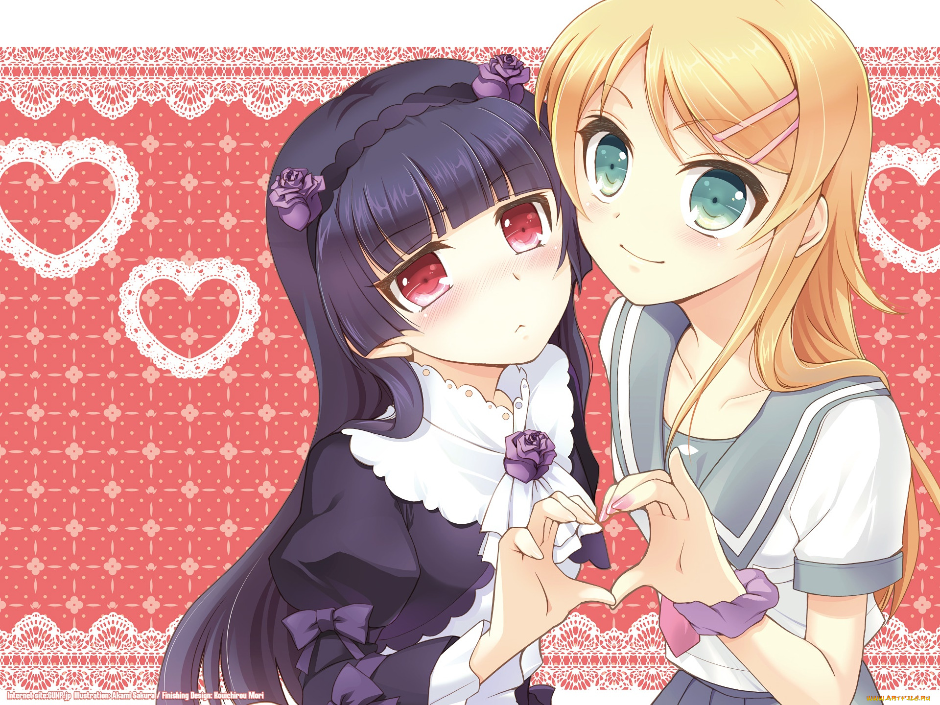 аниме, oreimo, фон, взгляд, девушка