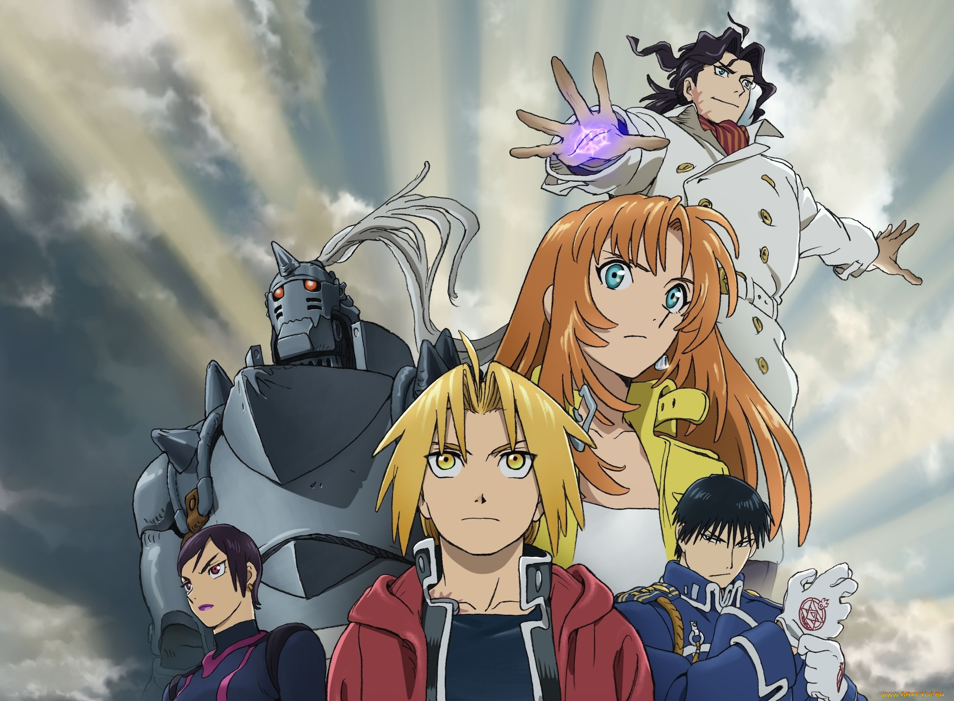 аниме, fullmetal, alchemist, стальной, алхимик