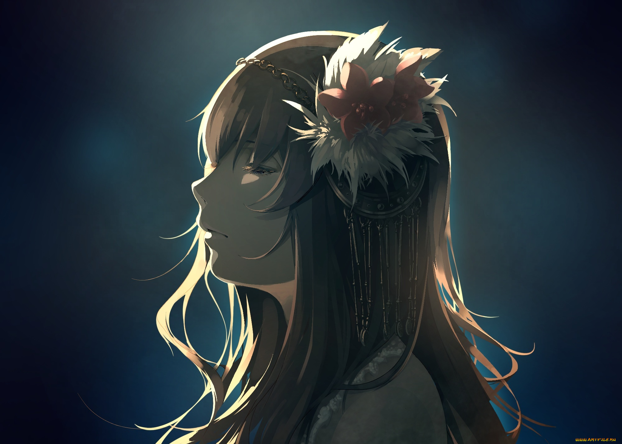 аниме, unknown, , другое, профиль, девушка