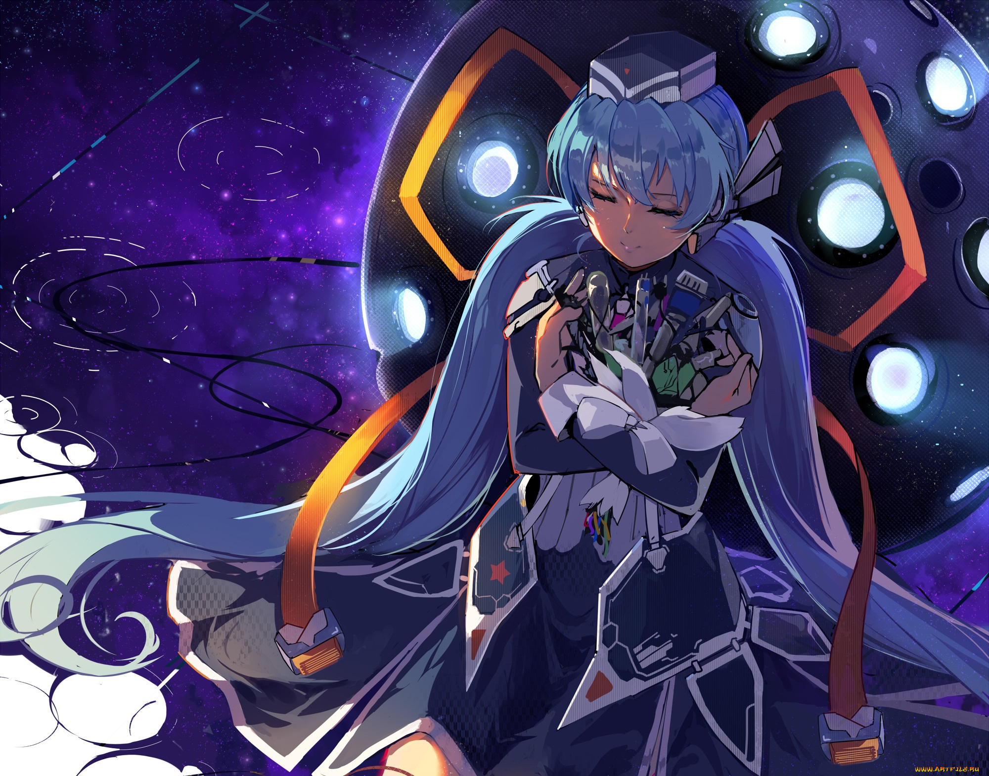 аниме, planetarian, девушка