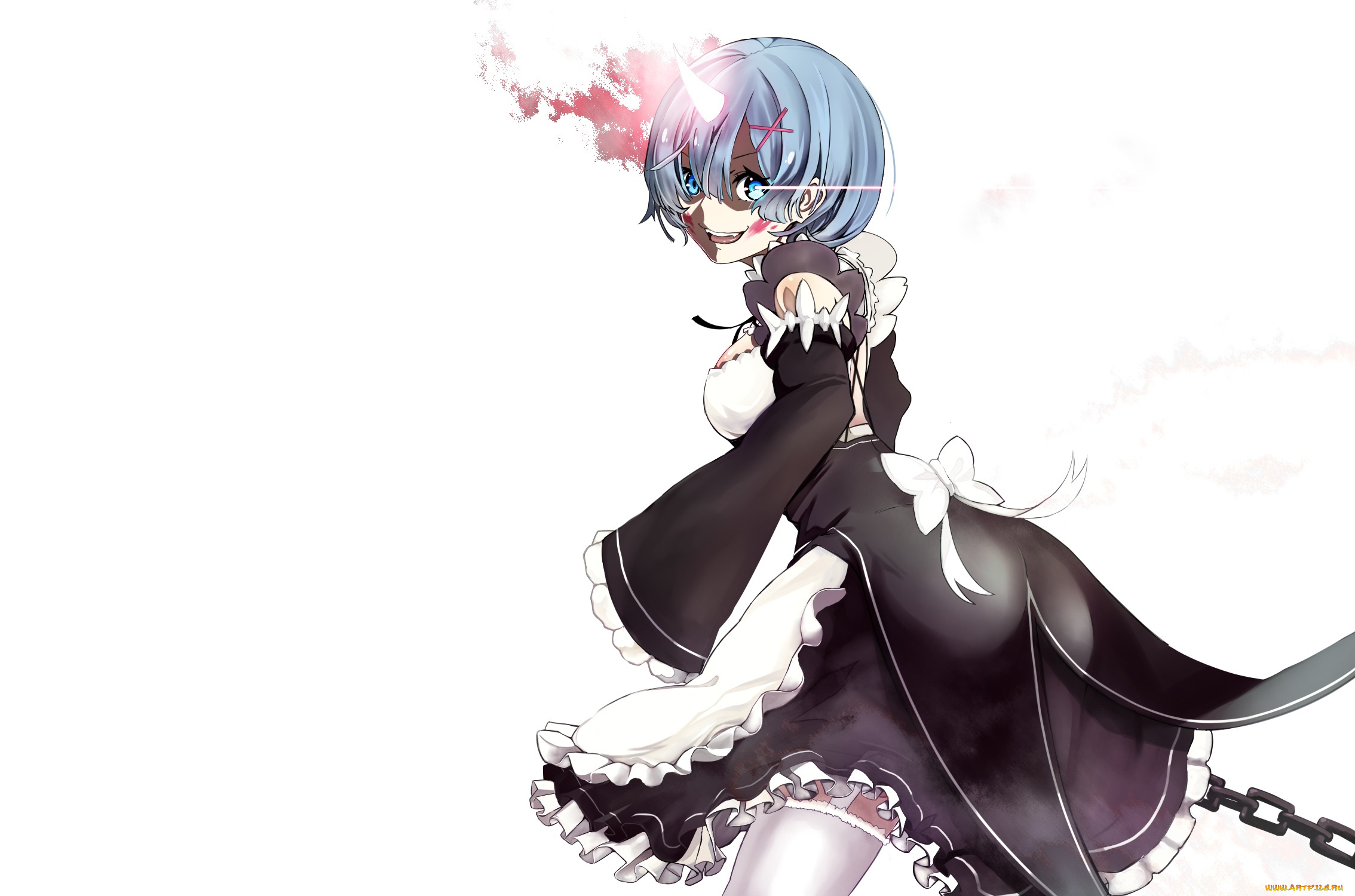 аниме, re, , zero, kara, hajimeru, isekai, seikatsu, рем