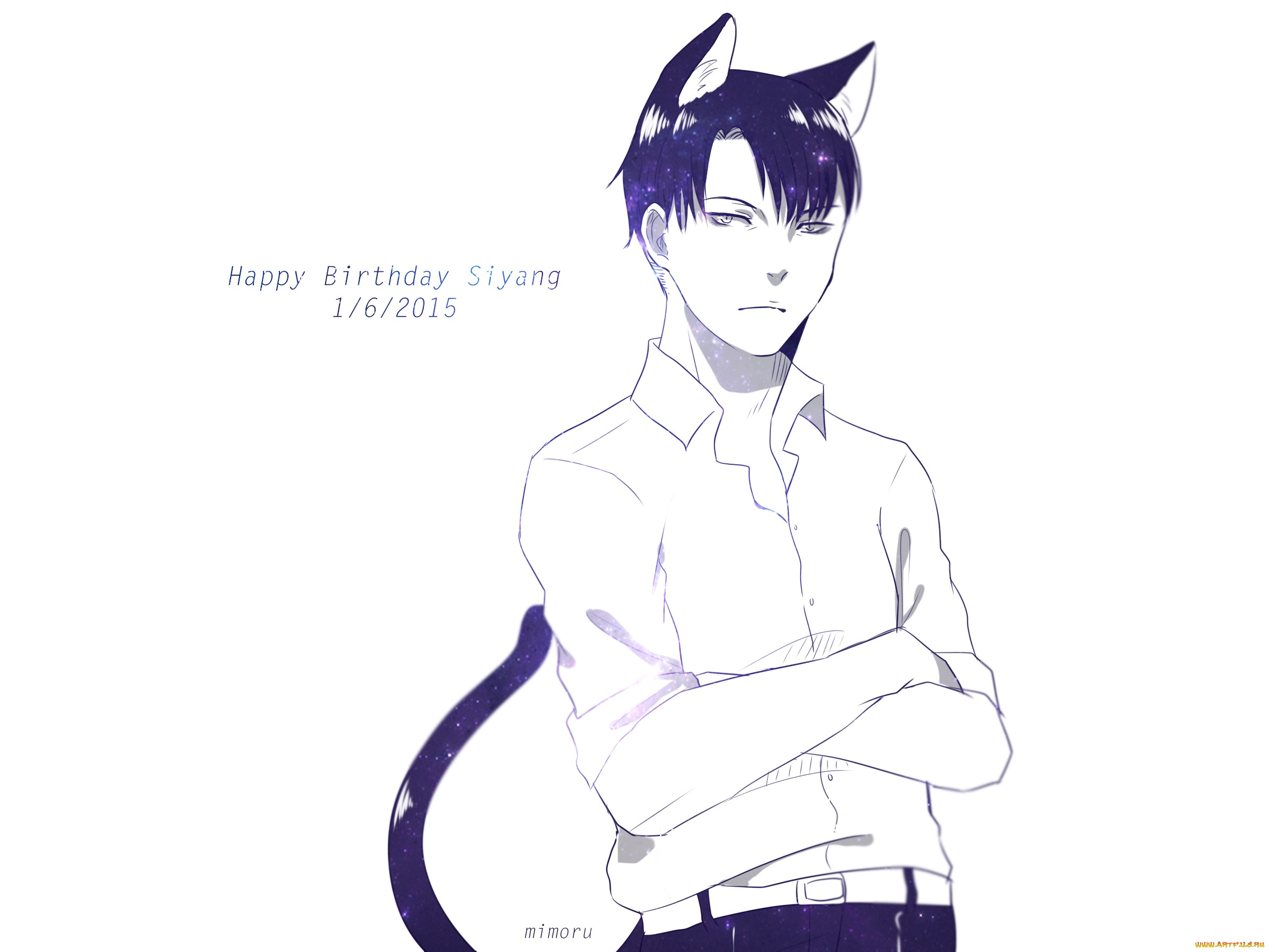 аниме, shingeki, no, kyojin, леви