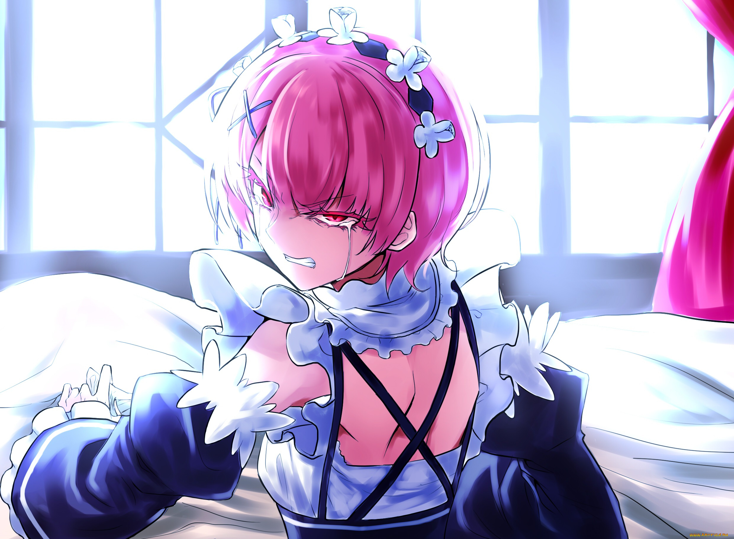 аниме, re, , zero, kara, hajimeru, isekai, seikatsu, рам