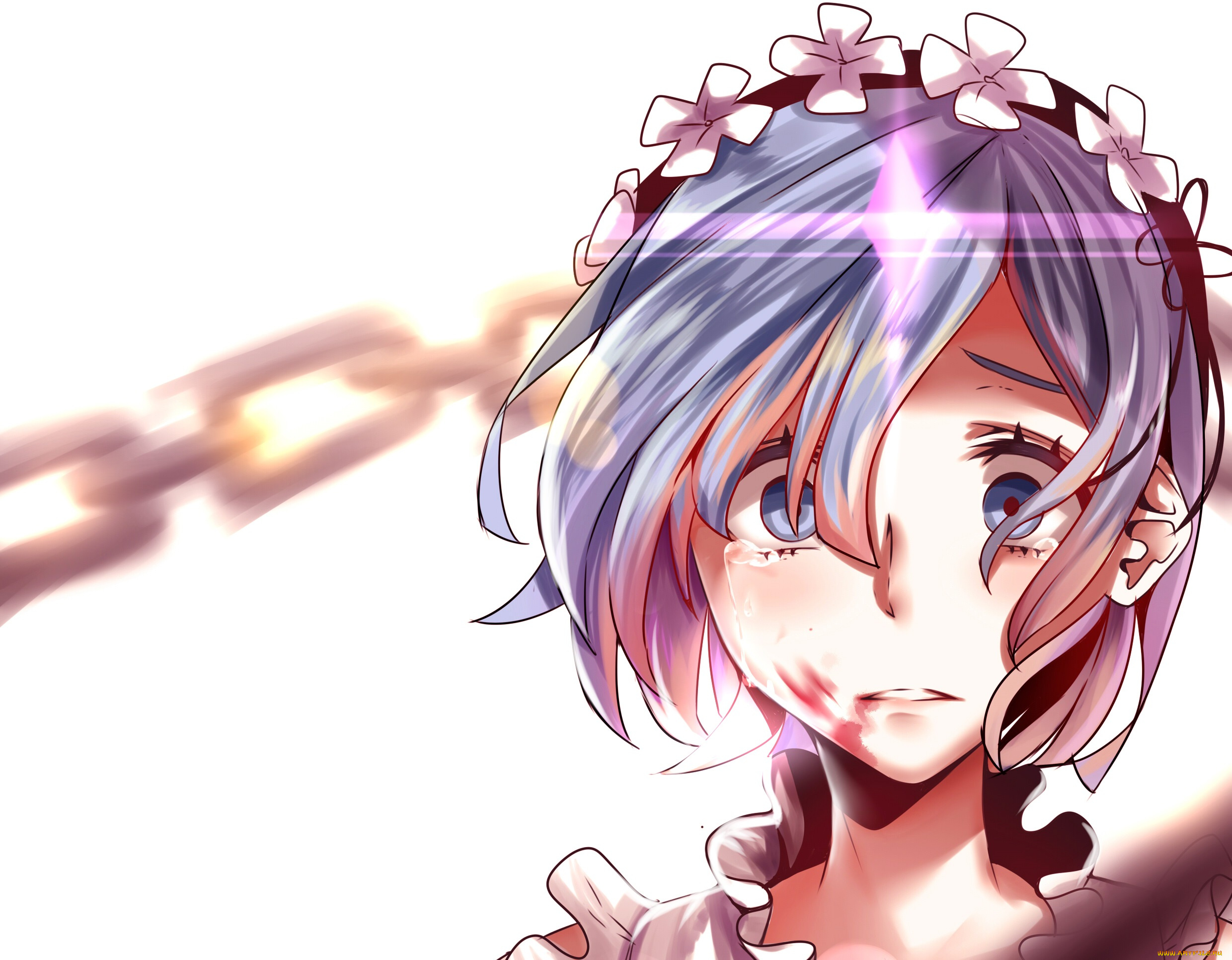 аниме, re, , zero, kara, hajimeru, isekai, seikatsu, рем