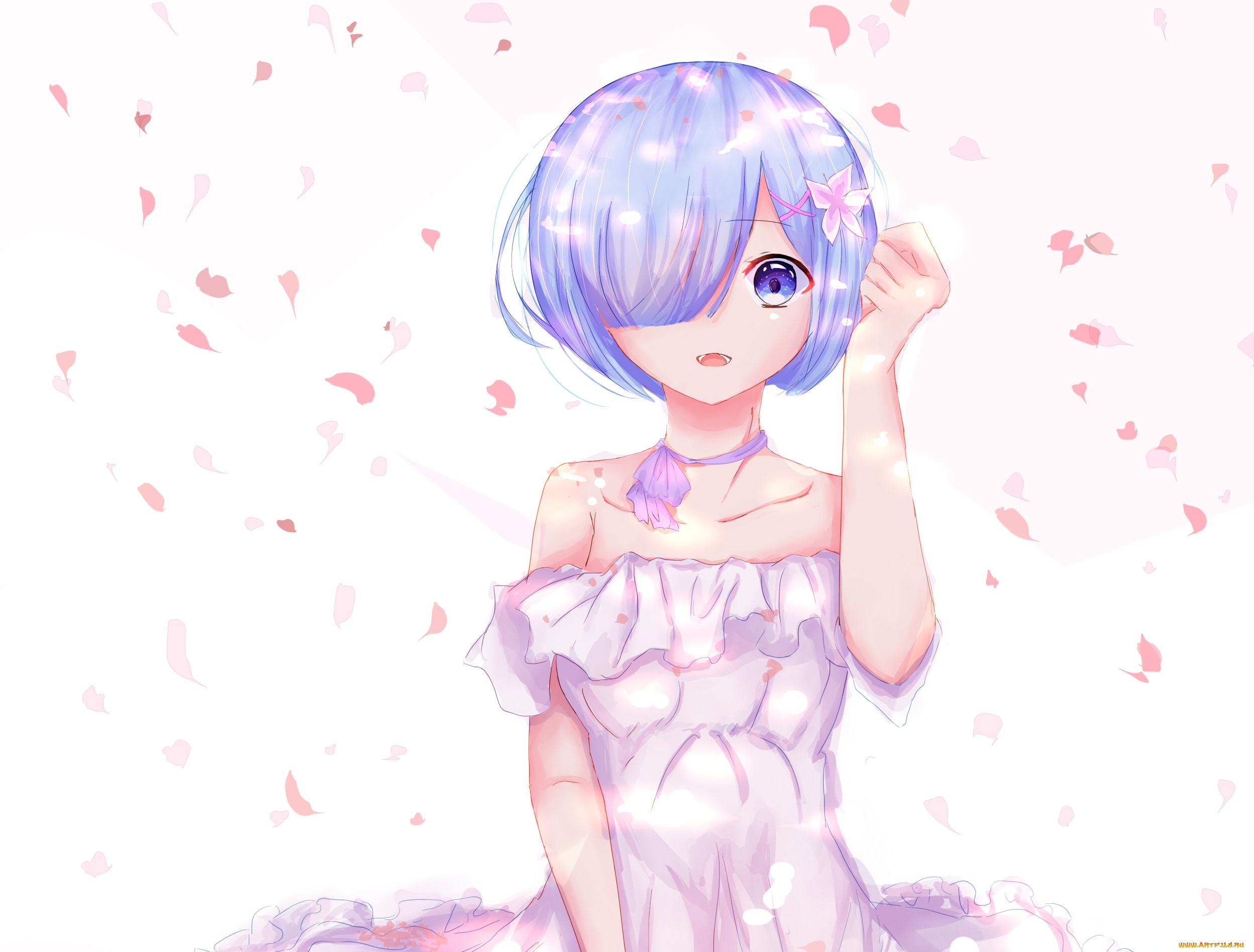 аниме, re, , zero, kara, hajimeru, isekai, seikatsu, рем