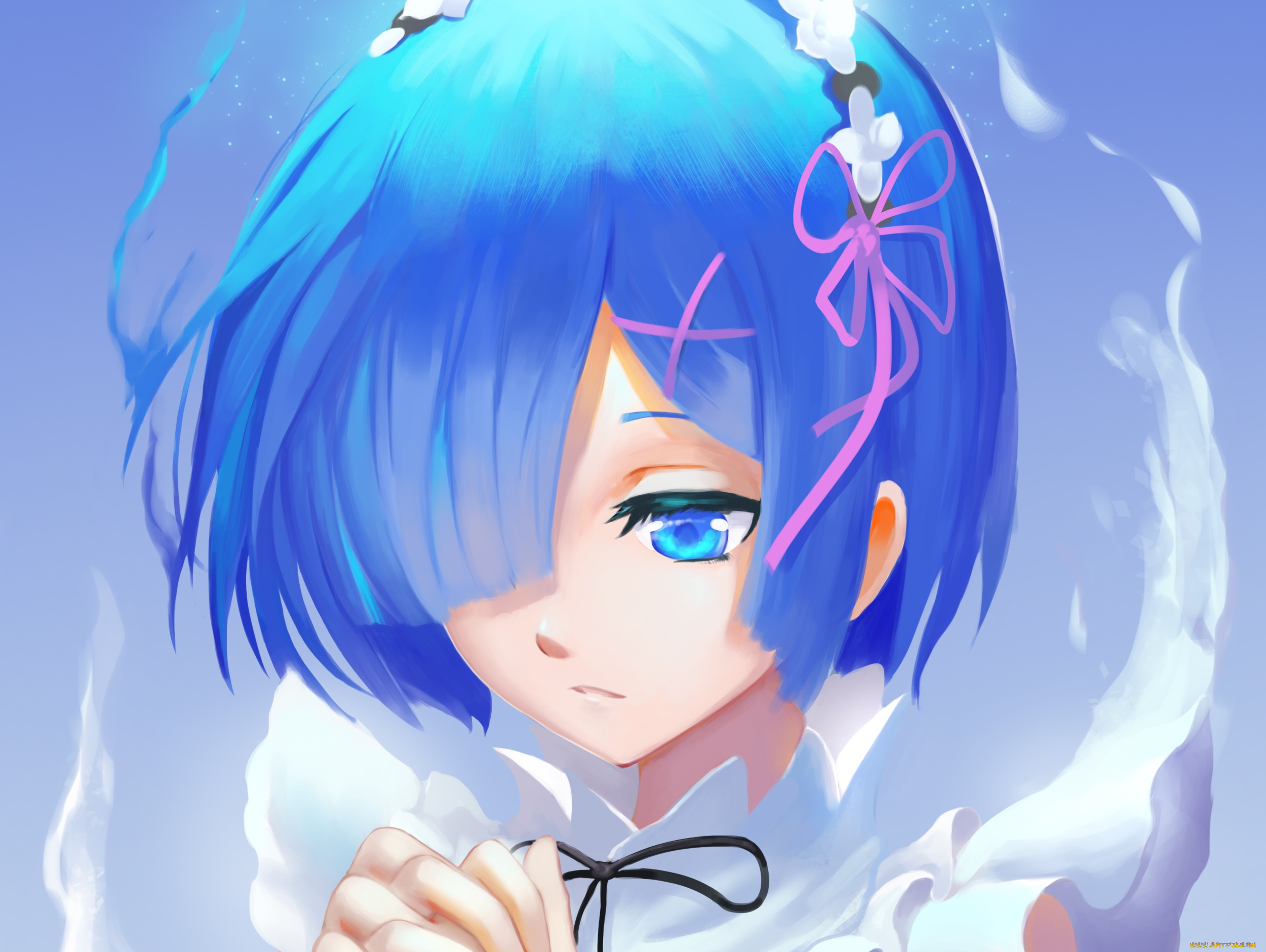 аниме, re, , zero, kara, hajimeru, isekai, seikatsu, рем