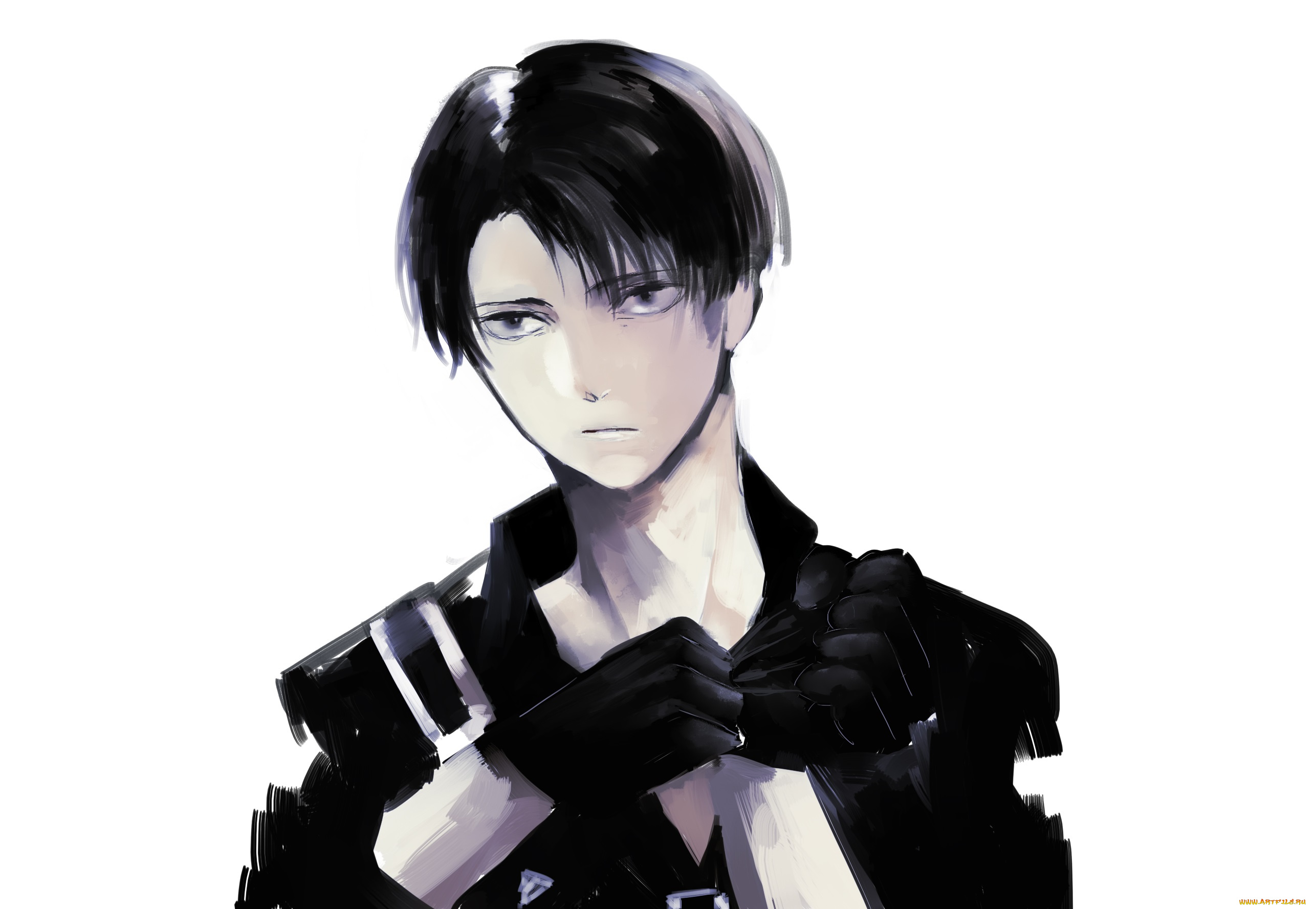 аниме, shingeki, no, kyojin, леви