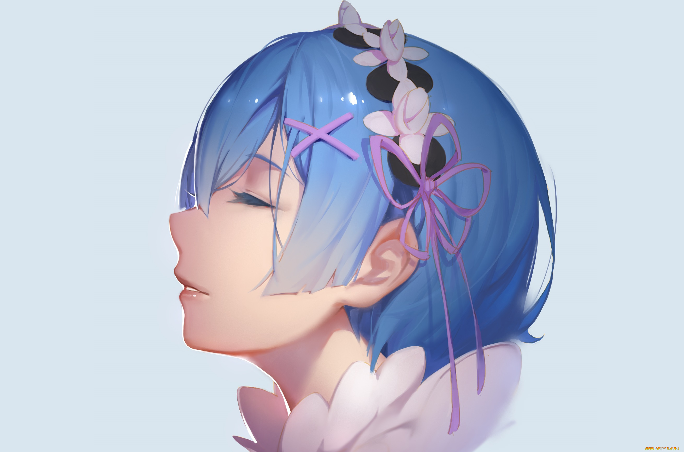 аниме, re, , zero, kara, hajimeru, isekai, seikatsu, рем