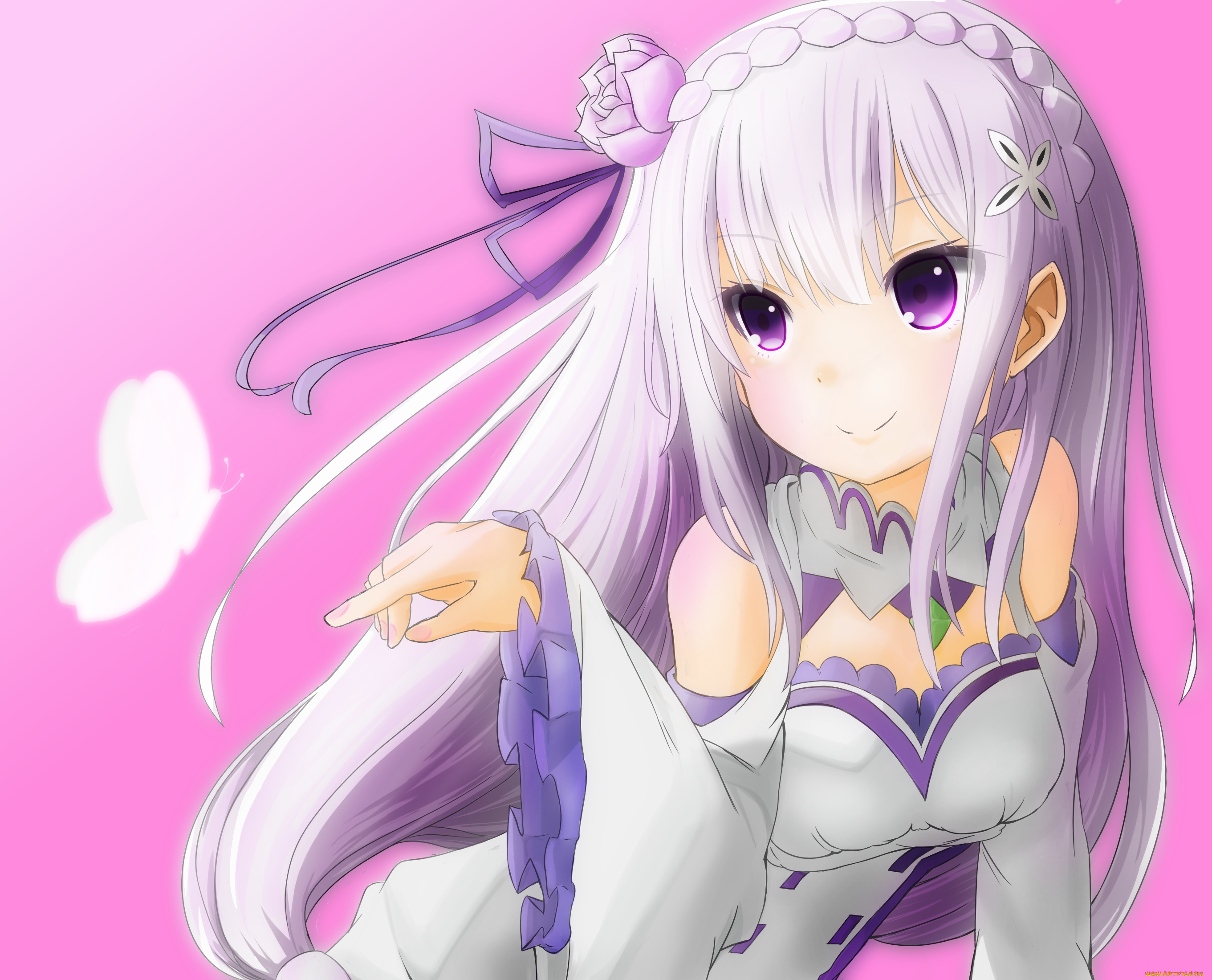 аниме, re, , zero, kara, hajimeru, isekai, seikatsu, эмилия