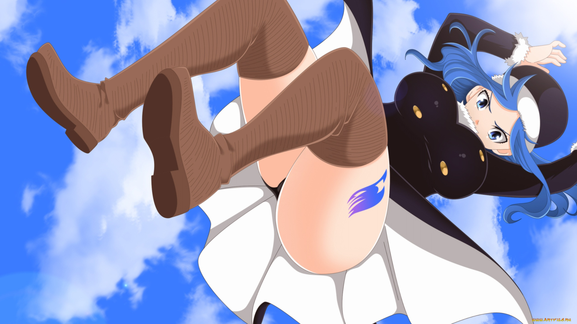 аниме, fairy, tail, хвост, феи